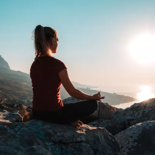 Yoga in the sun