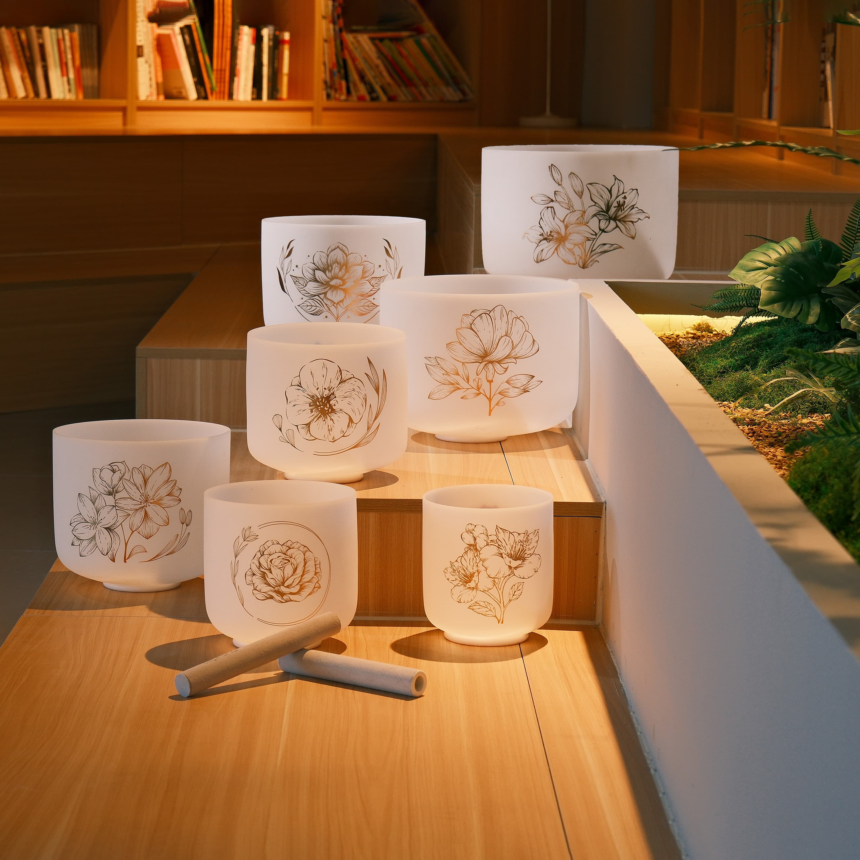 Patterns Crystal Singing Bowls