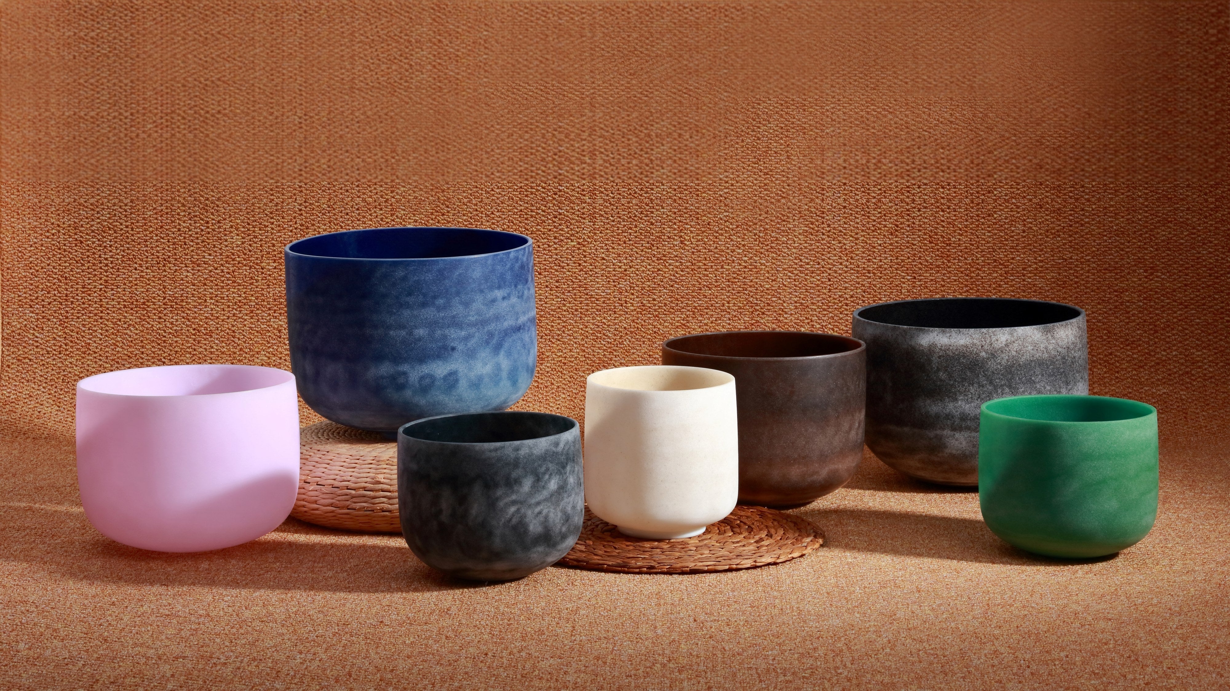 Gemstone Fused Quartz Bowls