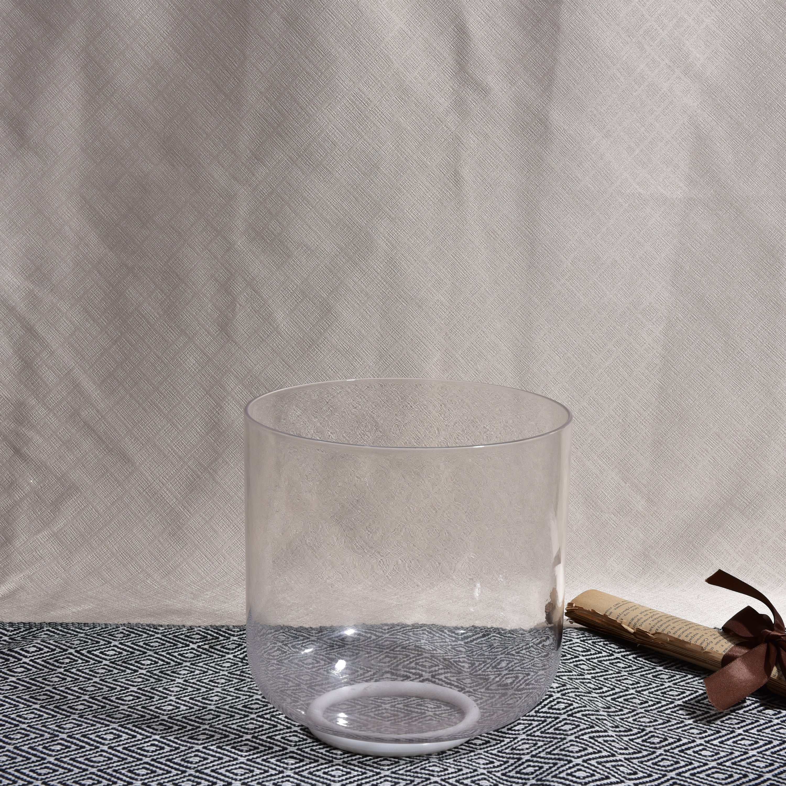 TOPFUND 7 inch Crystal Singing Bowls - TOPFUND Crystal Singing Bowl