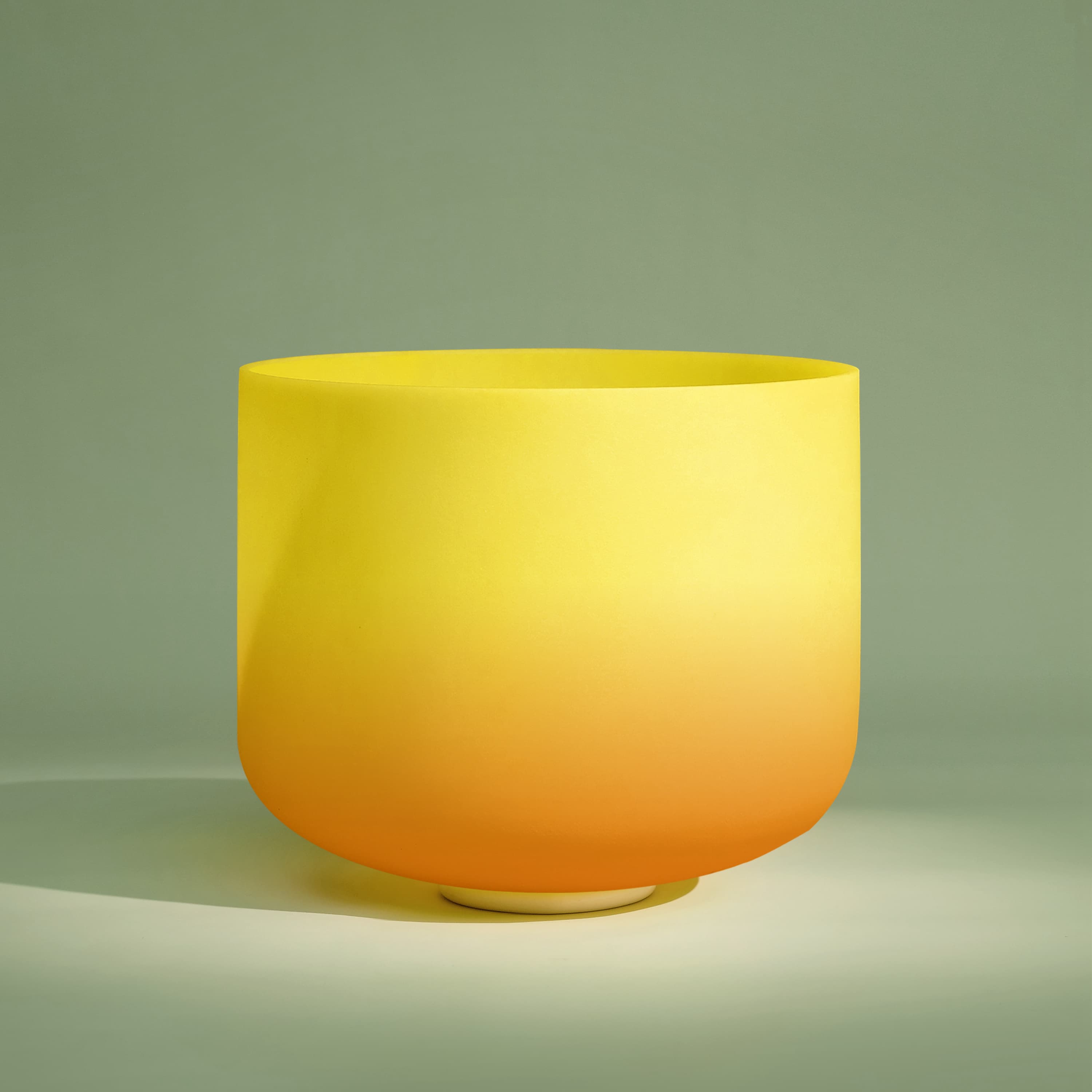 TOPFUND 10 inch Orange Yellow E Note  Solar Plexus Chakra Crystal Singing Bowl - TOPFUND Crystal Singing Bowl