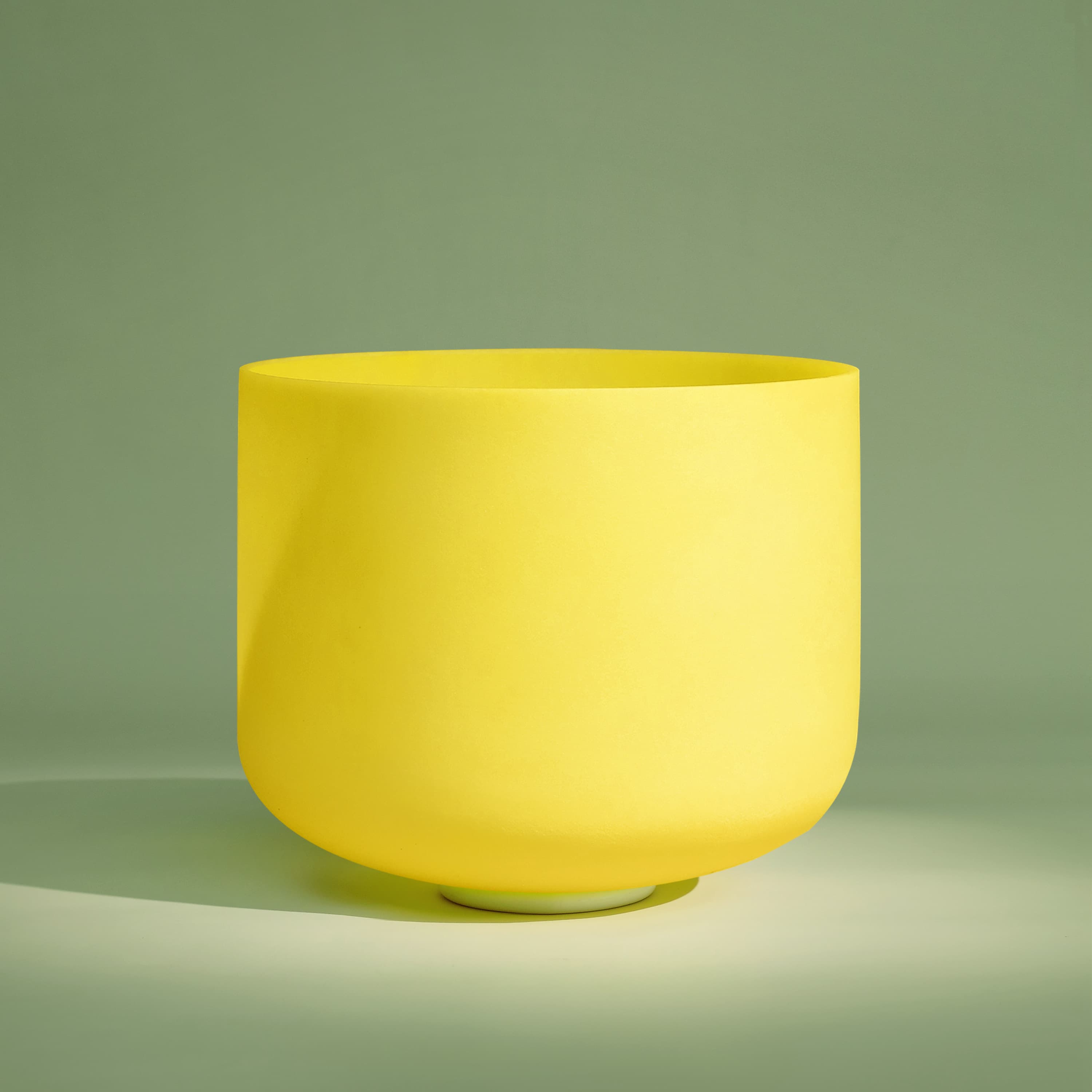 TOPFUND 528 Hz Yellow Crystal Singing Bowl Solfeggio Frequency - TOPFUND Crystal Singing Bowl
