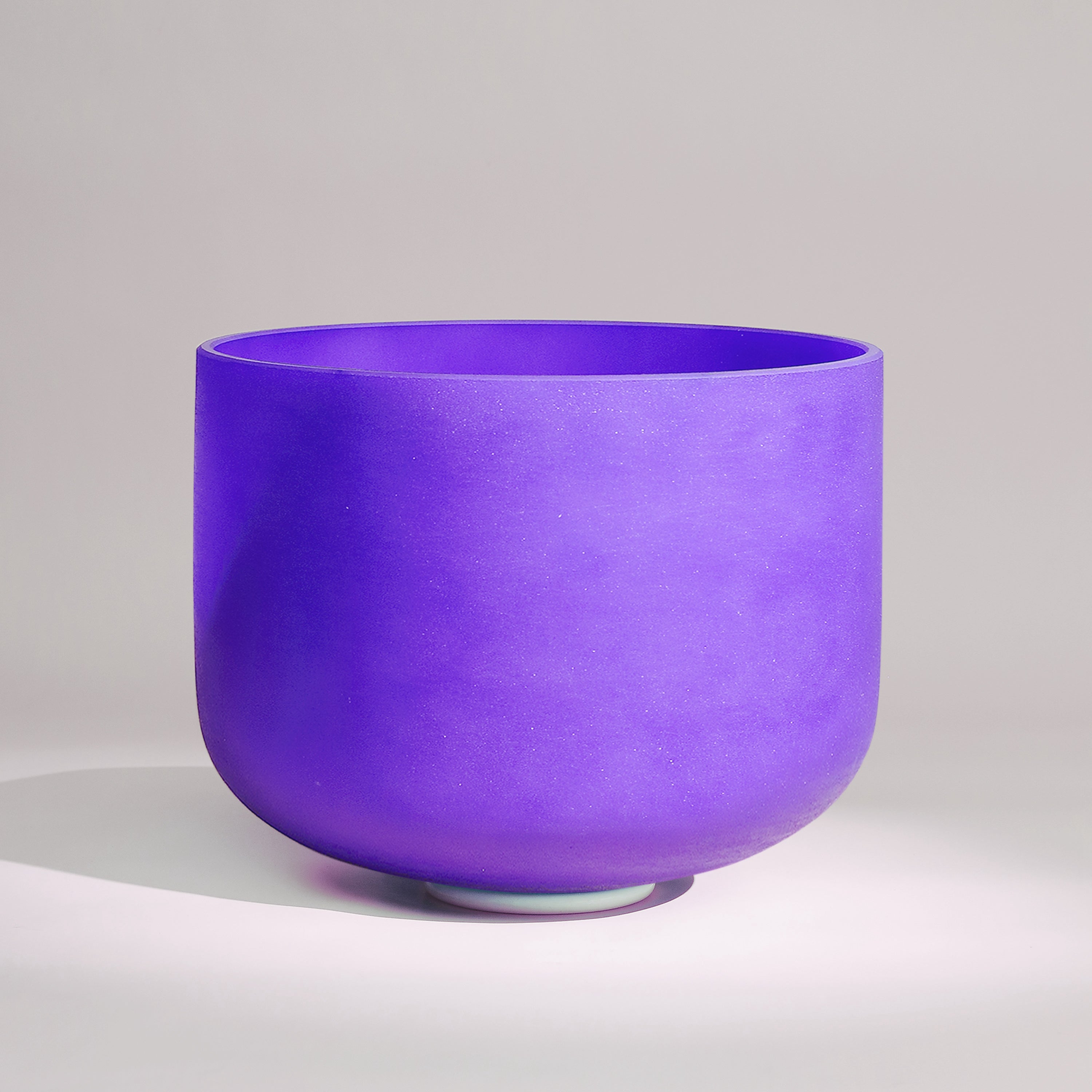 TOPFUND Purple B Note Crystal Singing Bowl Crown Chakra 14 inch - TOPFUND Crystal Singing Bowl