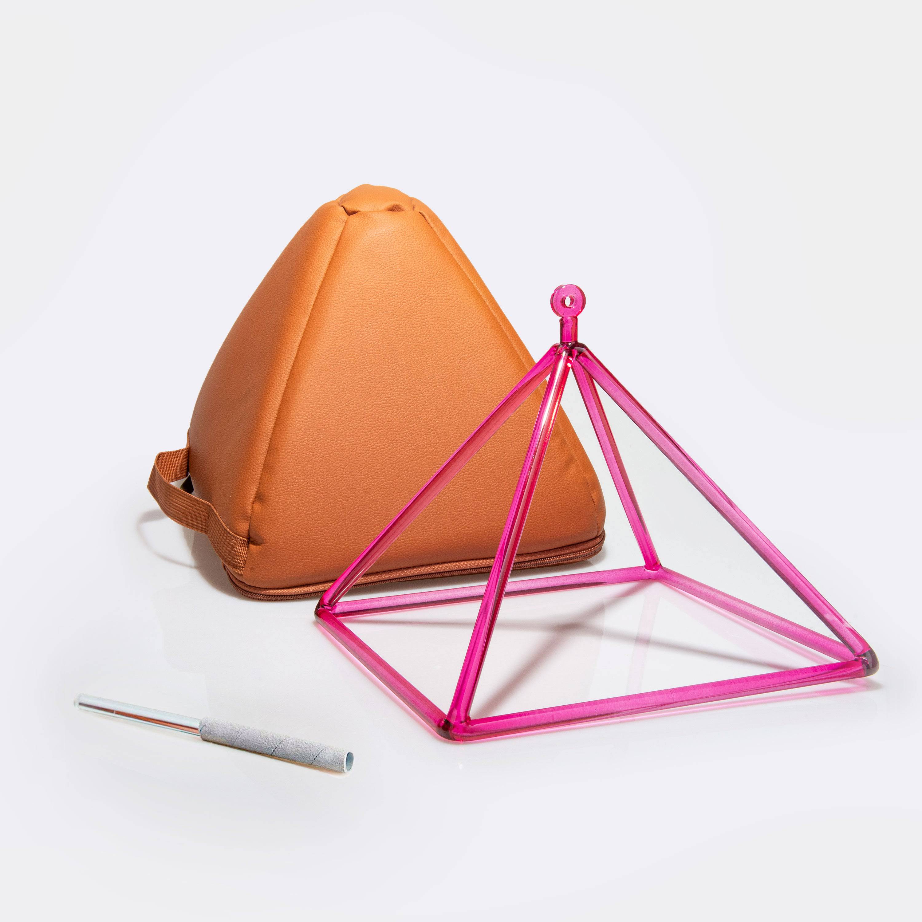 TOPFUND Pink Crystal Singing Pyramids - TOPFUND Crystal Singing Bowl