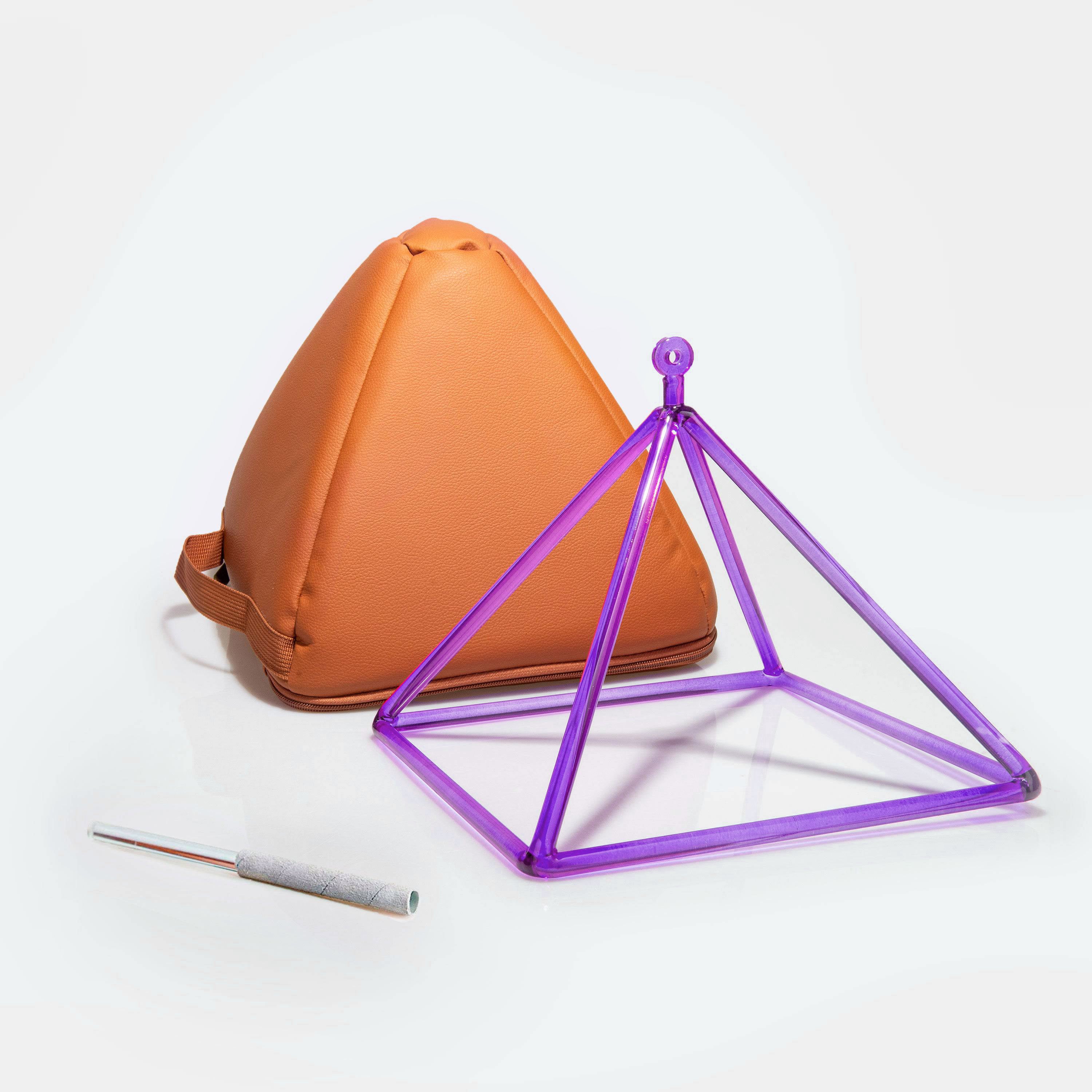 TOPFUND Purple Crystal Singing Pyramid - TOPFUND Crystal Singing Bowl