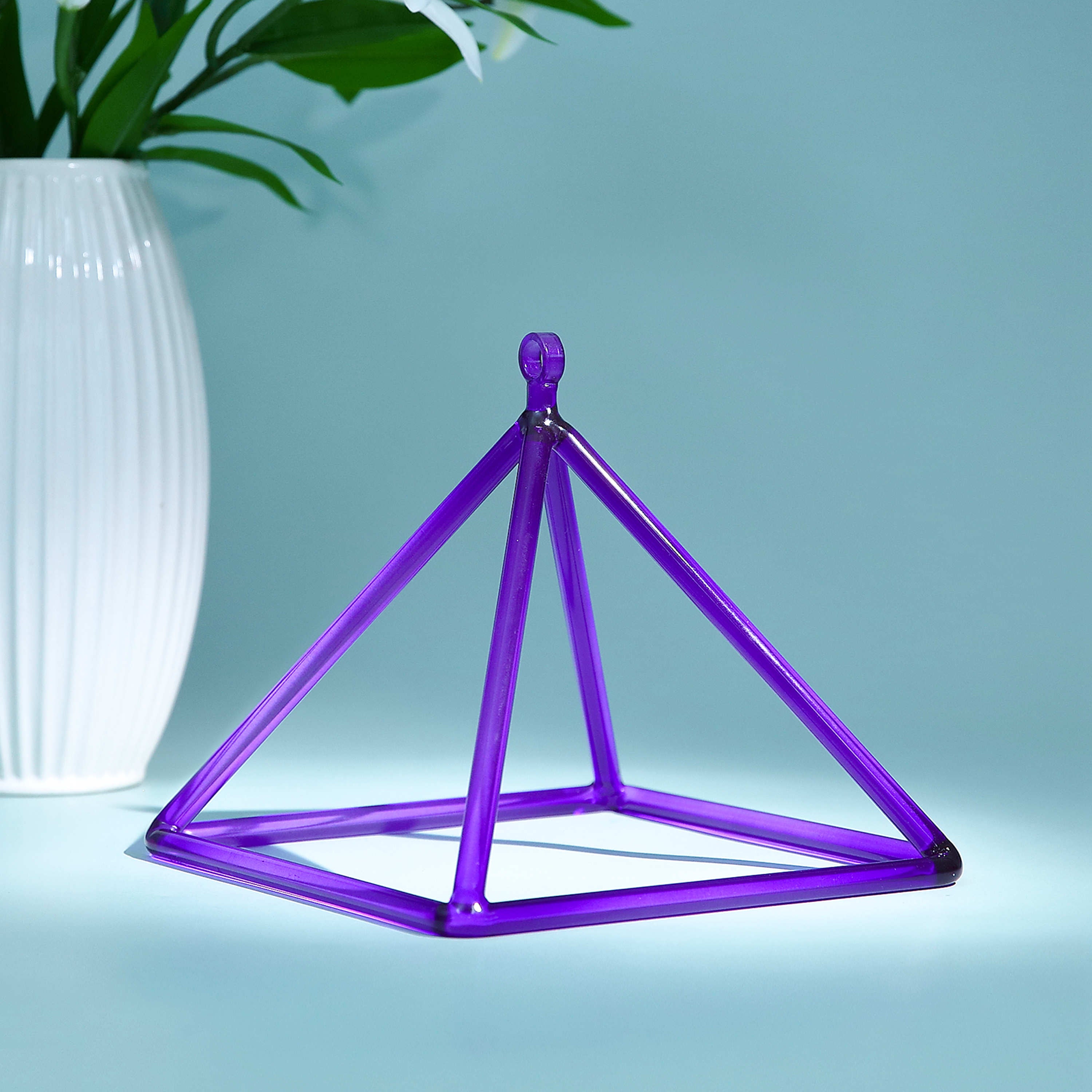 TOPFUND Purple Crystal Singing Pyramid - TOPFUND Crystal Singing Bowl