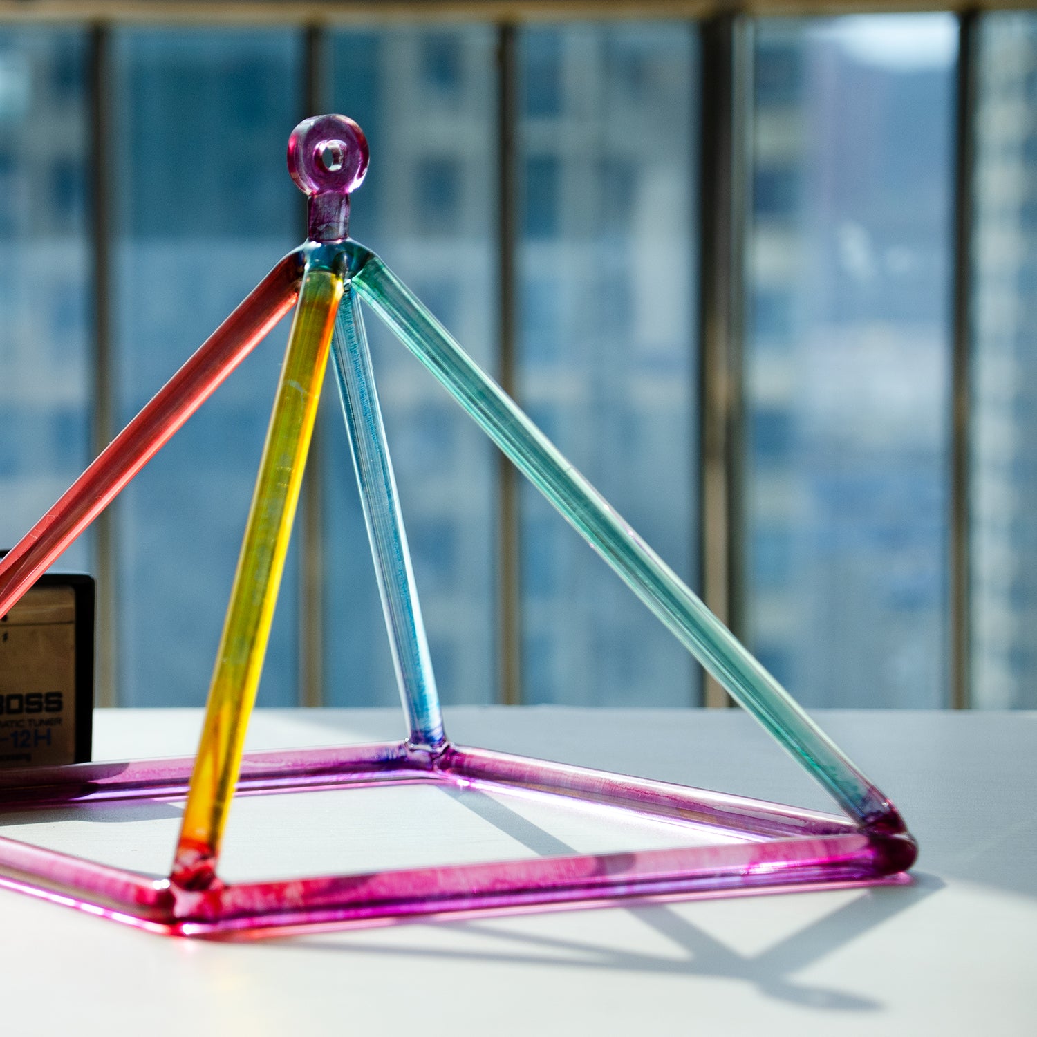 TOPFUND Rainbow Crystal Singing Pyramids - TOPFUND Crystal Singing Bowl