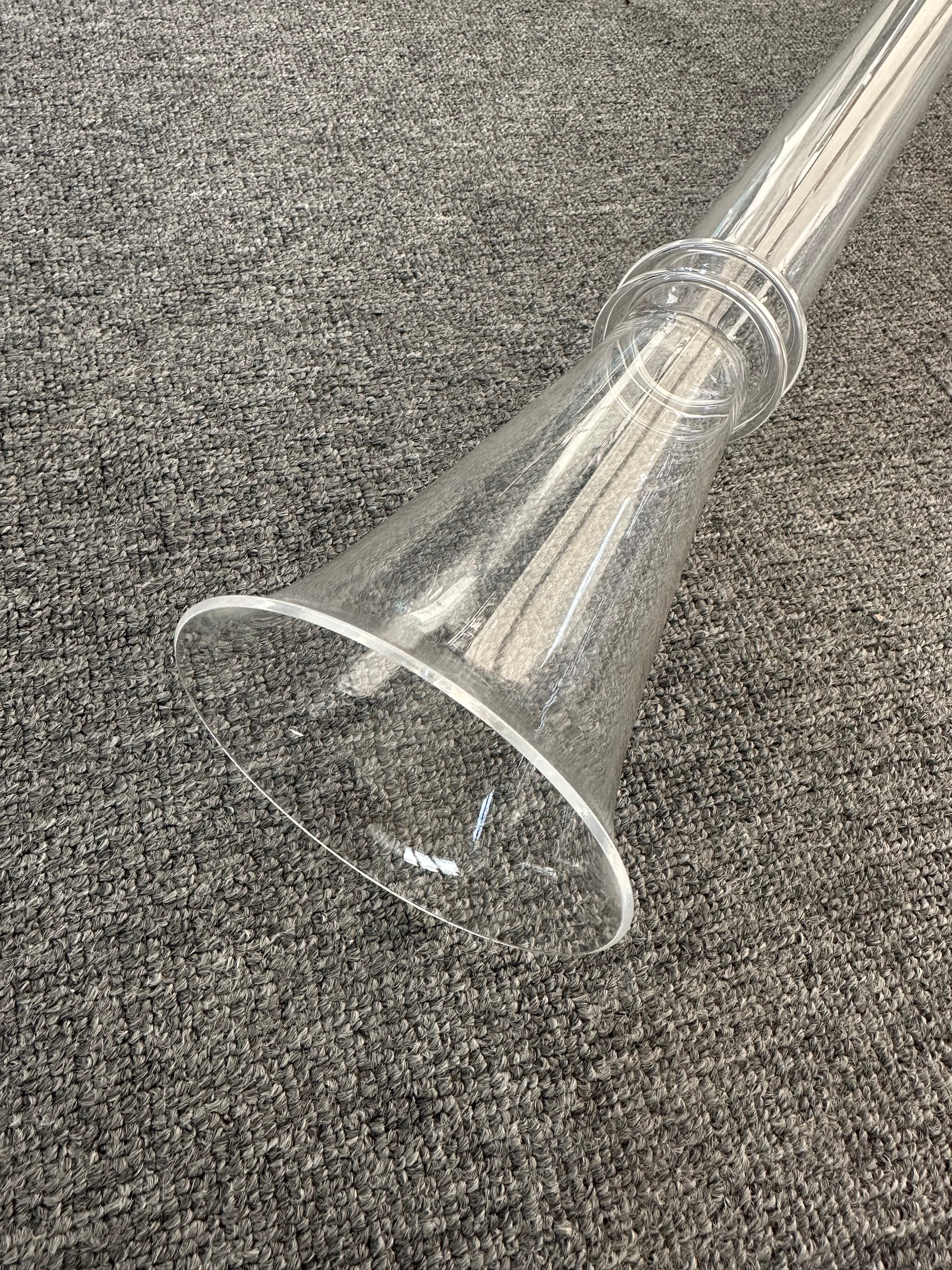 TOPFUND Quartz Didggerido 432hz D# Note  (0.9m Length 45mm Diameter) - TOPFUND Crystal Singing Bowl