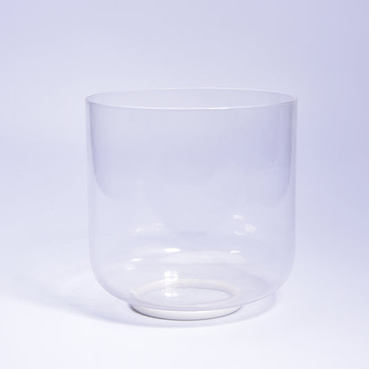 TOPFUND 6 inch clear Crystal Singing Bowl - TOPFUND Crystal Singing Bowl