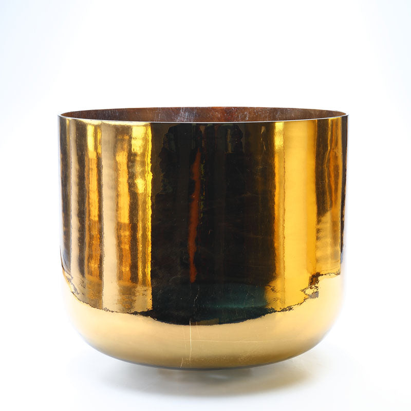 50%OFF TOPFUND Perfect Pitch Alchemy Gold Crystal Singing Bowl 12 inch C note with defect - TOPFUND Crystal Singing Bowl