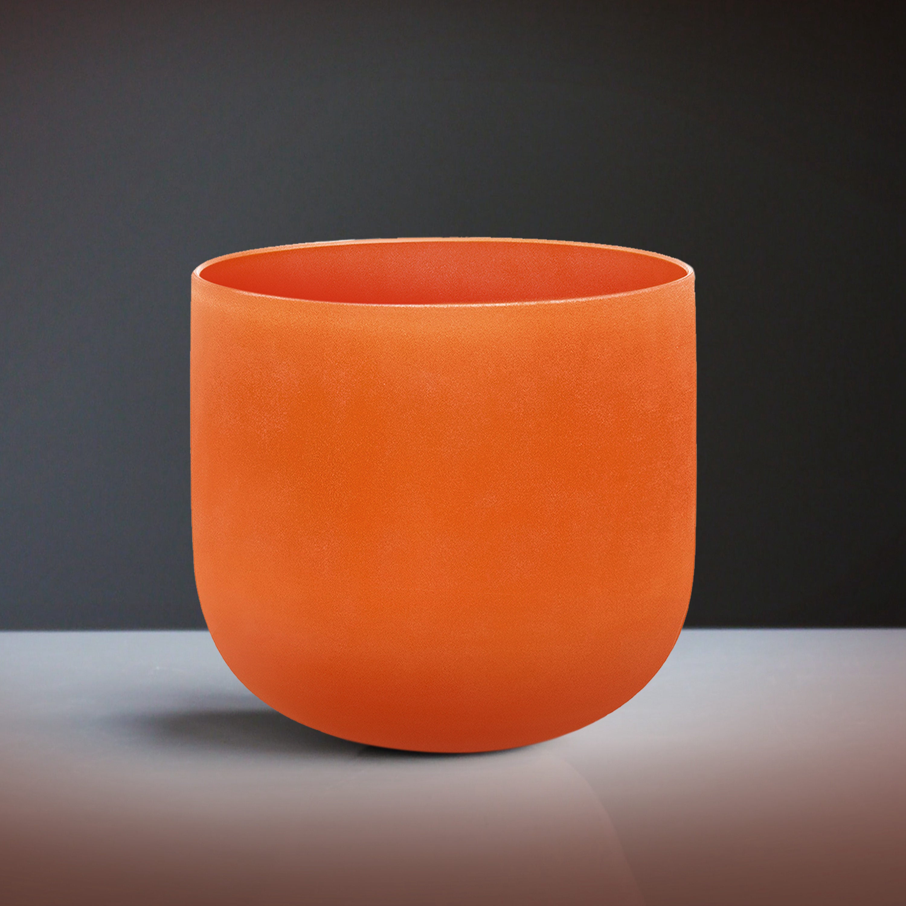 TOPFUND 440Hz Orange D# Note Quartz Crystal Singing Bowl Chakra - TOPFUND Crystal Singing Bowl