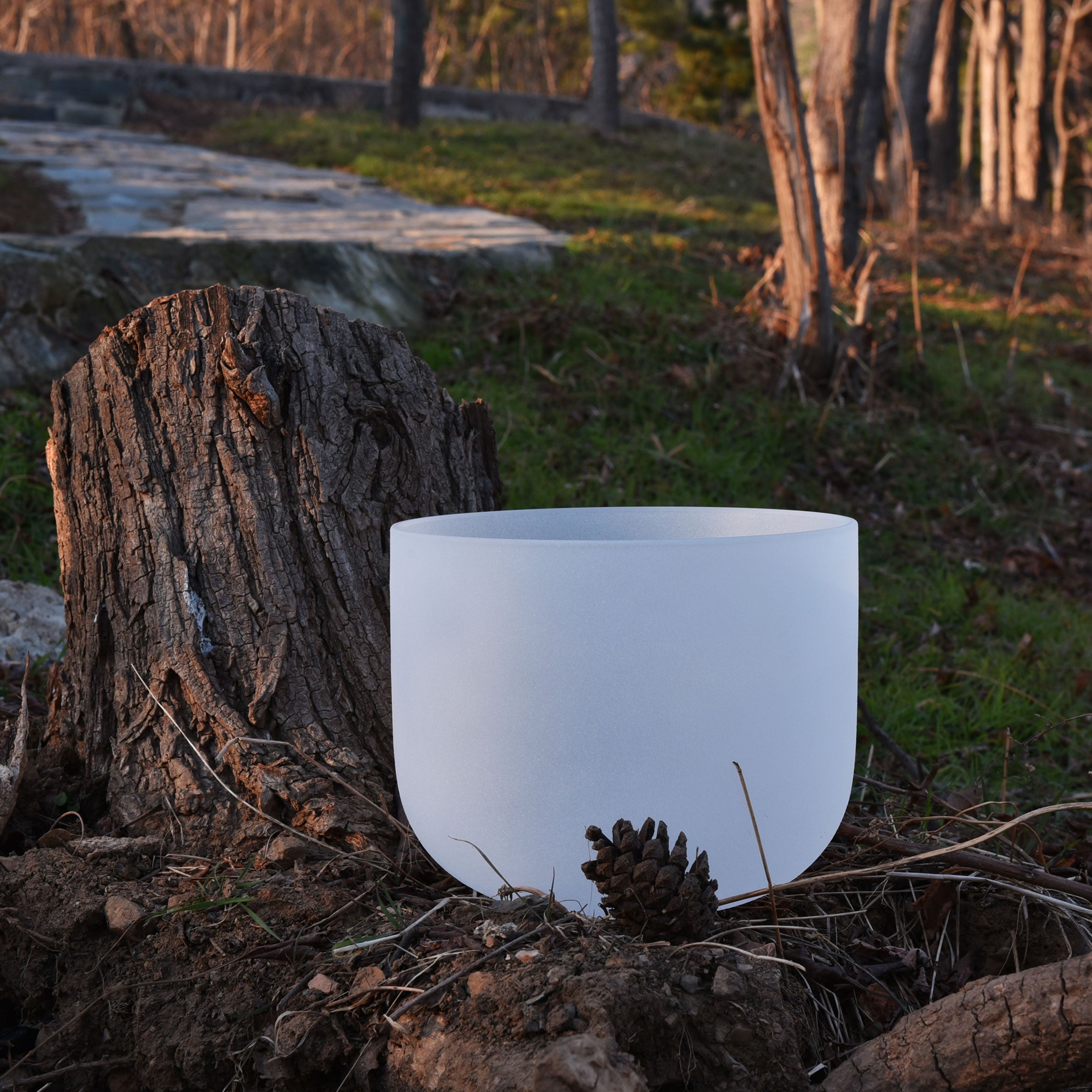 6-12" 440hz Chakra Set of 7 Crystal Singing Bowls in UK - TOPFUND Crystal Singing Bowl