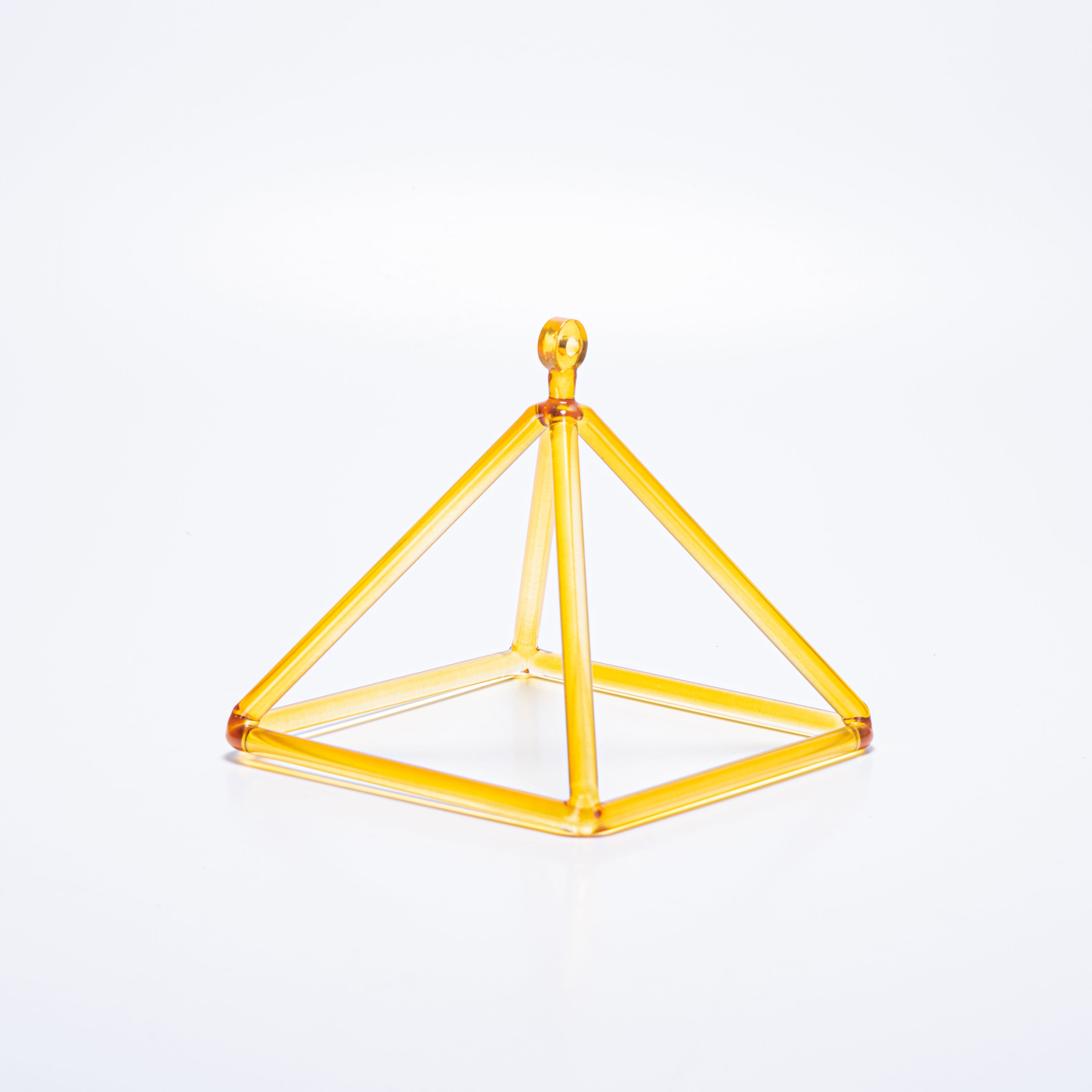 TOPFUND Yellow Crystal Singing Pyramid - TOPFUND Crystal Singing Bowl