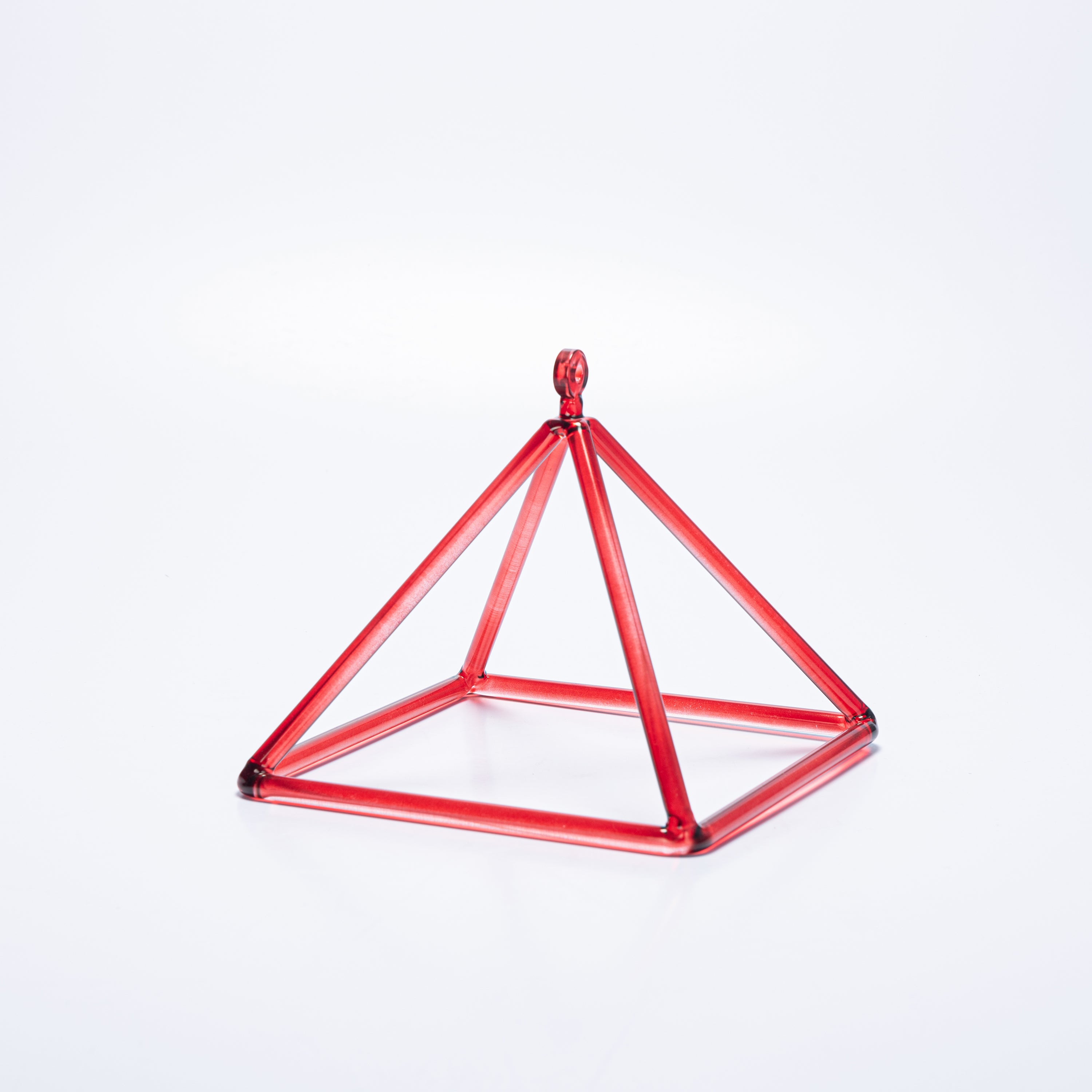 TOPFUND Red Crystal Singing Pyramids - TOPFUND Crystal Singing Bowl