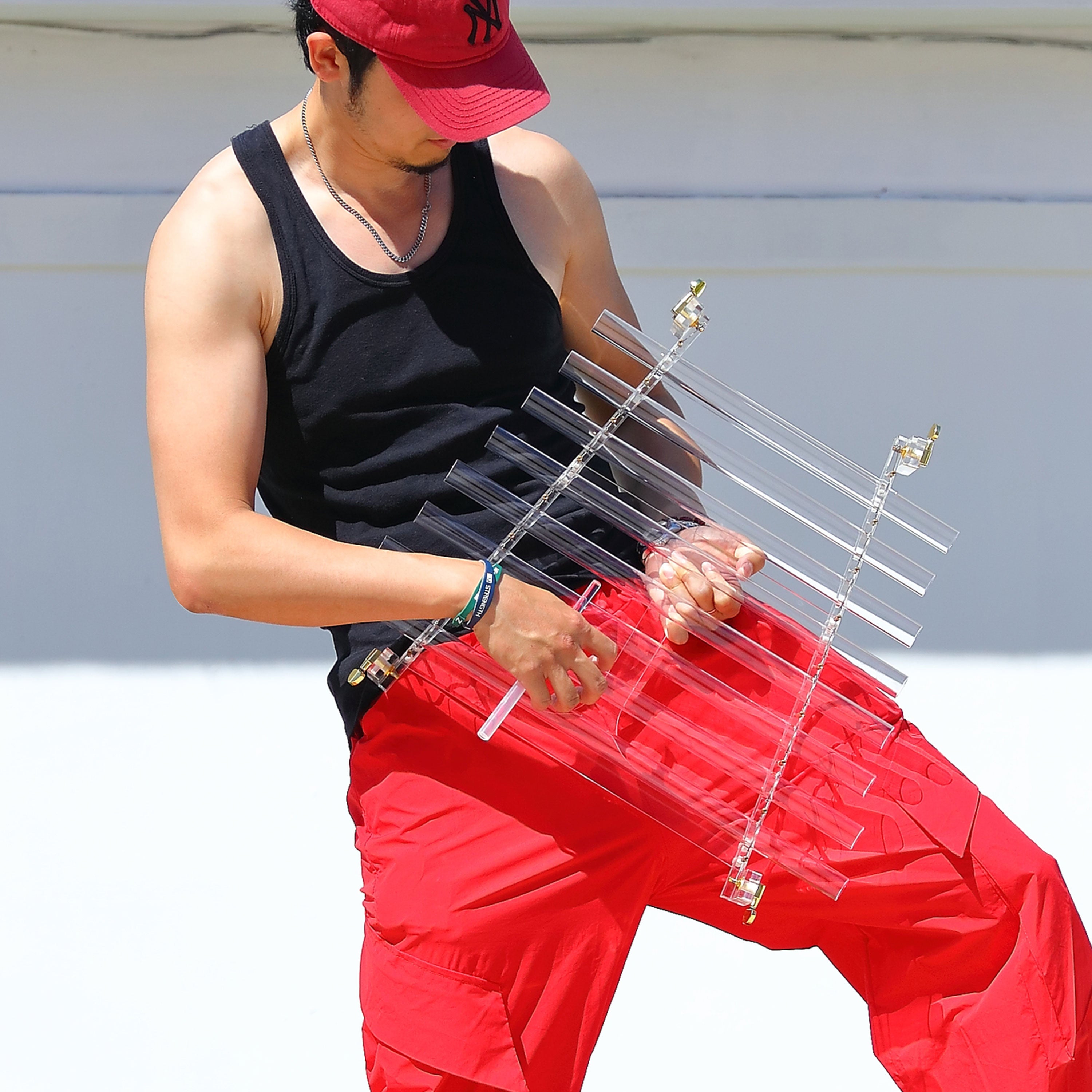 TOPFUND 432Hz Quartz Crystal Harps 7 Tubes - TOPFUND Crystal Singing Bowl