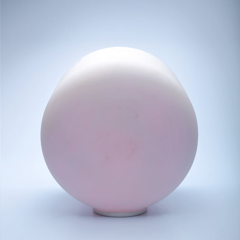 25%OFF TOPFUND Perfect Pitch Alchemy Frosted Pink Gold Crystal Singing Bowl 11 inch D note with defect - TOPFUND Crystal Singing Bowl