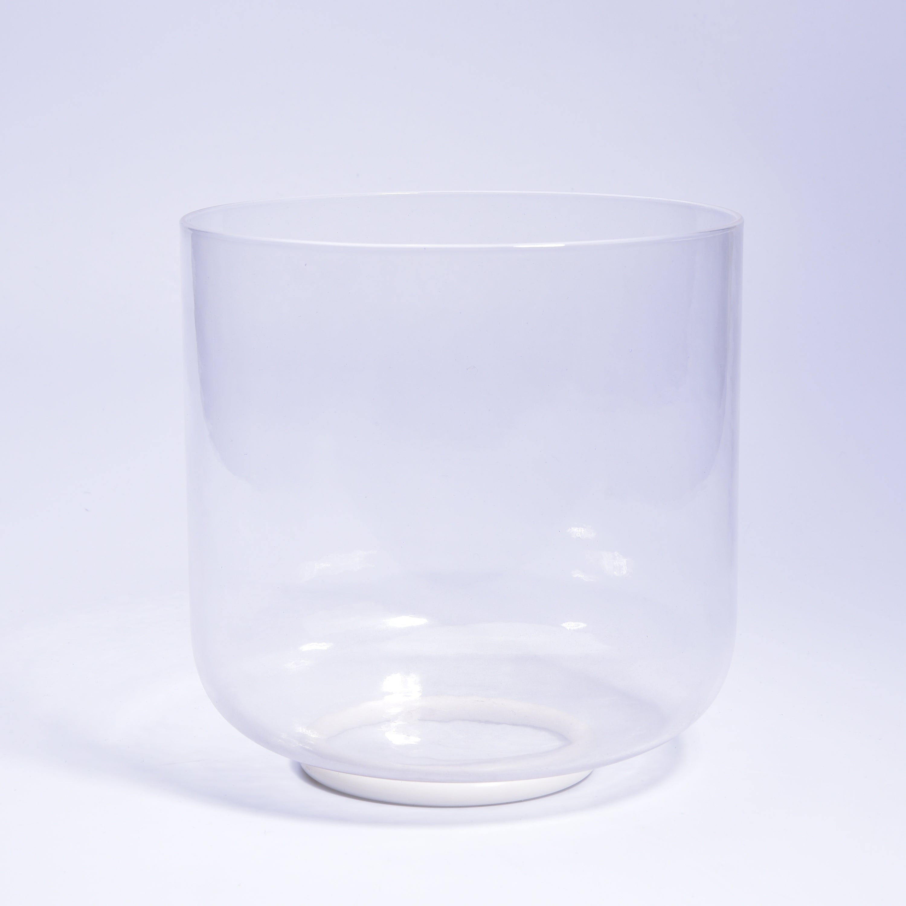 TOPFUND  8 inch Clear Crystal Singing Bowl - TOPFUND Crystal Singing Bowl