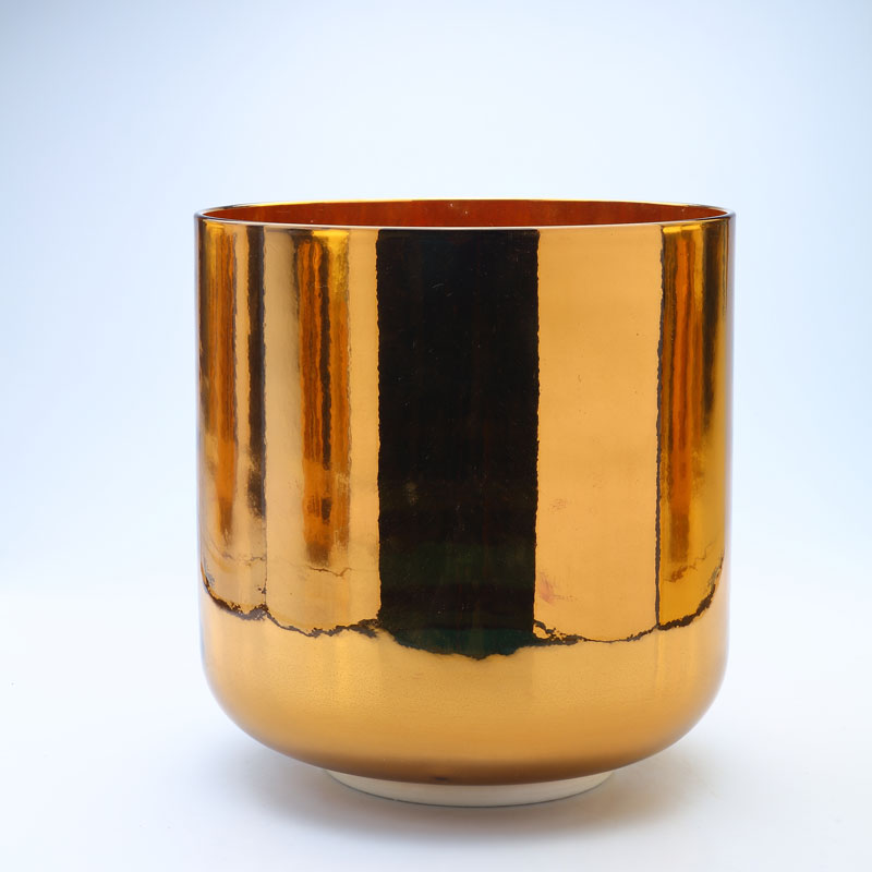 50% OFF TOPFUND Perfect Pitch Alchemy Gold Crystal Singing Bowl 7 inch D note with defect - TOPFUND Crystal Singing Bowl