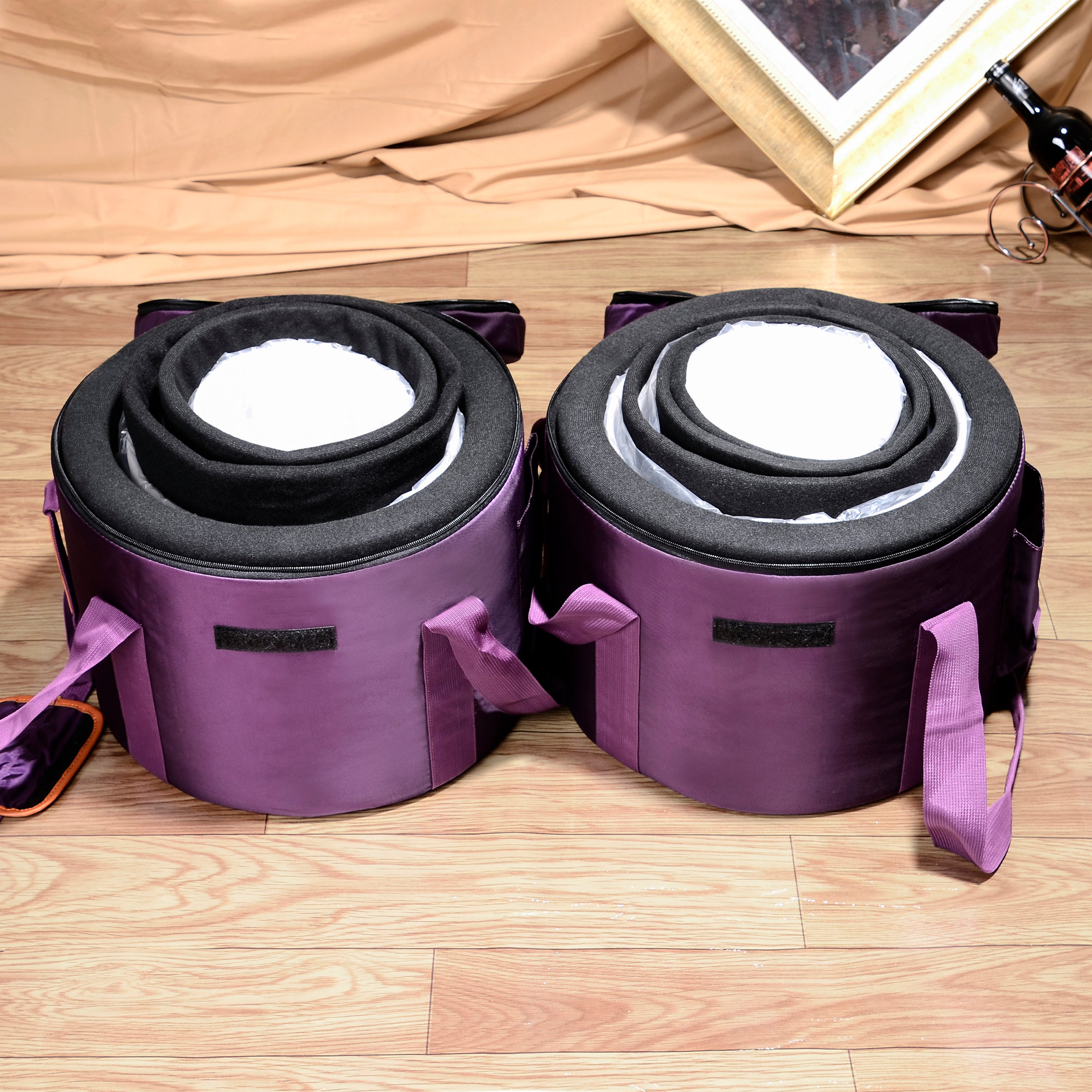 TOPFUND 432Hz Chakra Set of 7 Crystal Singing Bowls 7-12 inch - TOPFUND Crystal Singing Bowl