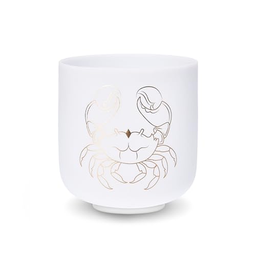 TOPFUND Zodiac Chakra Set of 7 Crystal Singing Bowls - TOPFUND Crystal Singing Bowl