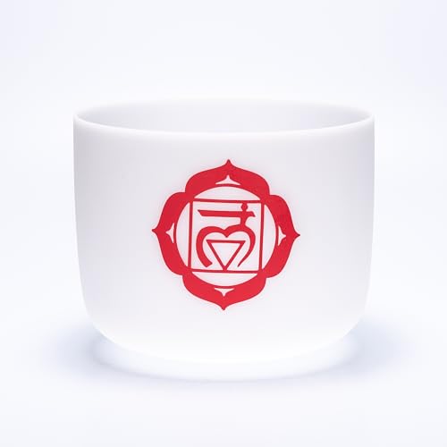 TOPFUND Colored Chakra Set of 7 Crystal Singing Bowls - TOPFUND Crystal Singing Bowl