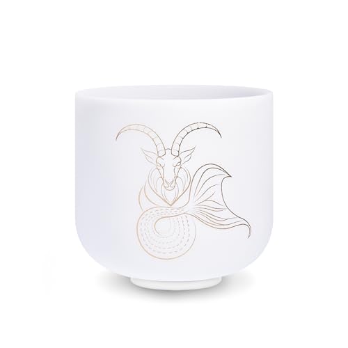 TOPFUND Zodiac Chakra Set of 7 Crystal Singing Bowls - TOPFUND Crystal Singing Bowl