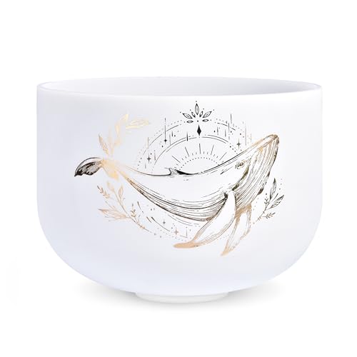 TOPFUND Malady of Nature Chakra Set of 7 Crystal Singing Bowls 6-10 - TOPFUND Crystal Singing Bowl