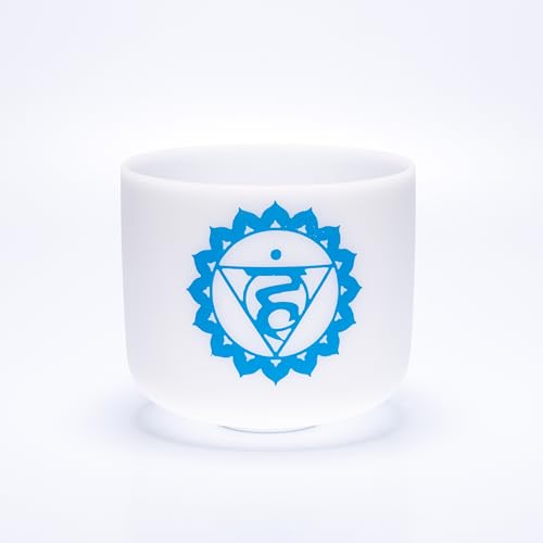 TOPFUND Colored Chakra Set of 7 Crystal Singing Bowls - TOPFUND Crystal Singing Bowl