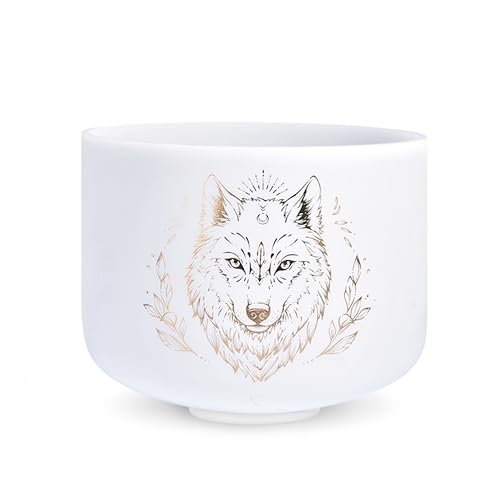 TOPFUND Malady of Nature Chakra Set of 7 Crystal Singing Bowls 6-10 - TOPFUND Crystal Singing Bowl