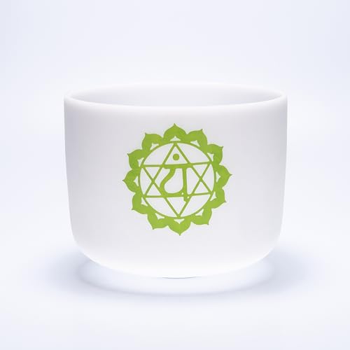 TOPFUND Colored Chakra Set of 7 Crystal Singing Bowls - TOPFUND Crystal Singing Bowl