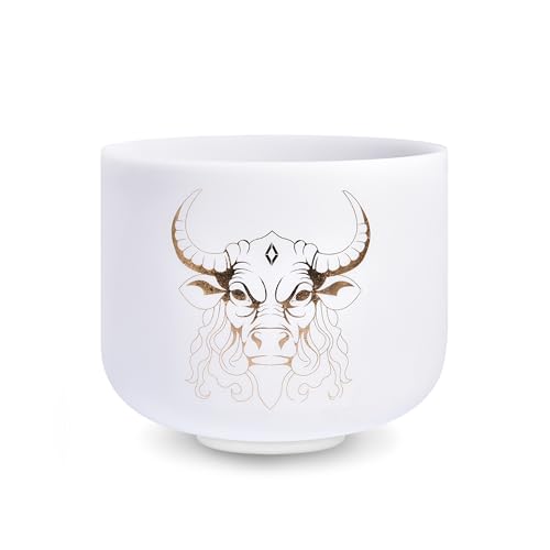 TOPFUND Zodiac Chakra Set of 7 Crystal Singing Bowls - TOPFUND Crystal Singing Bowl