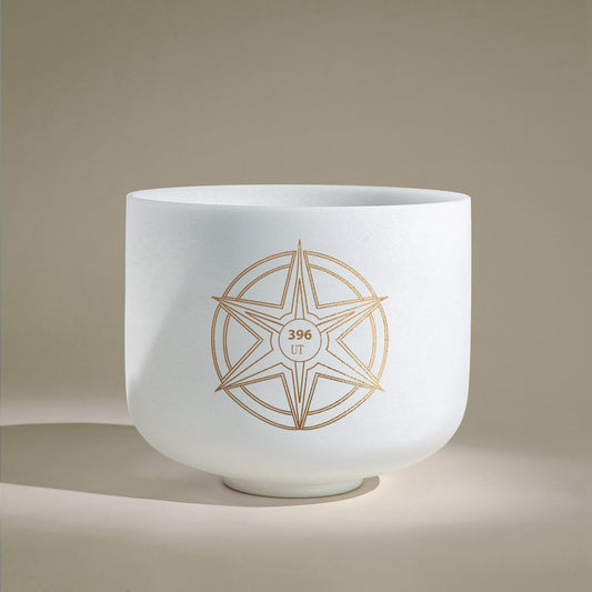 TOPFUND Solfeggio 10 Inch 396 Hz Crystal Singing Bowl - TOPFUND Crystal Singing Bowl
