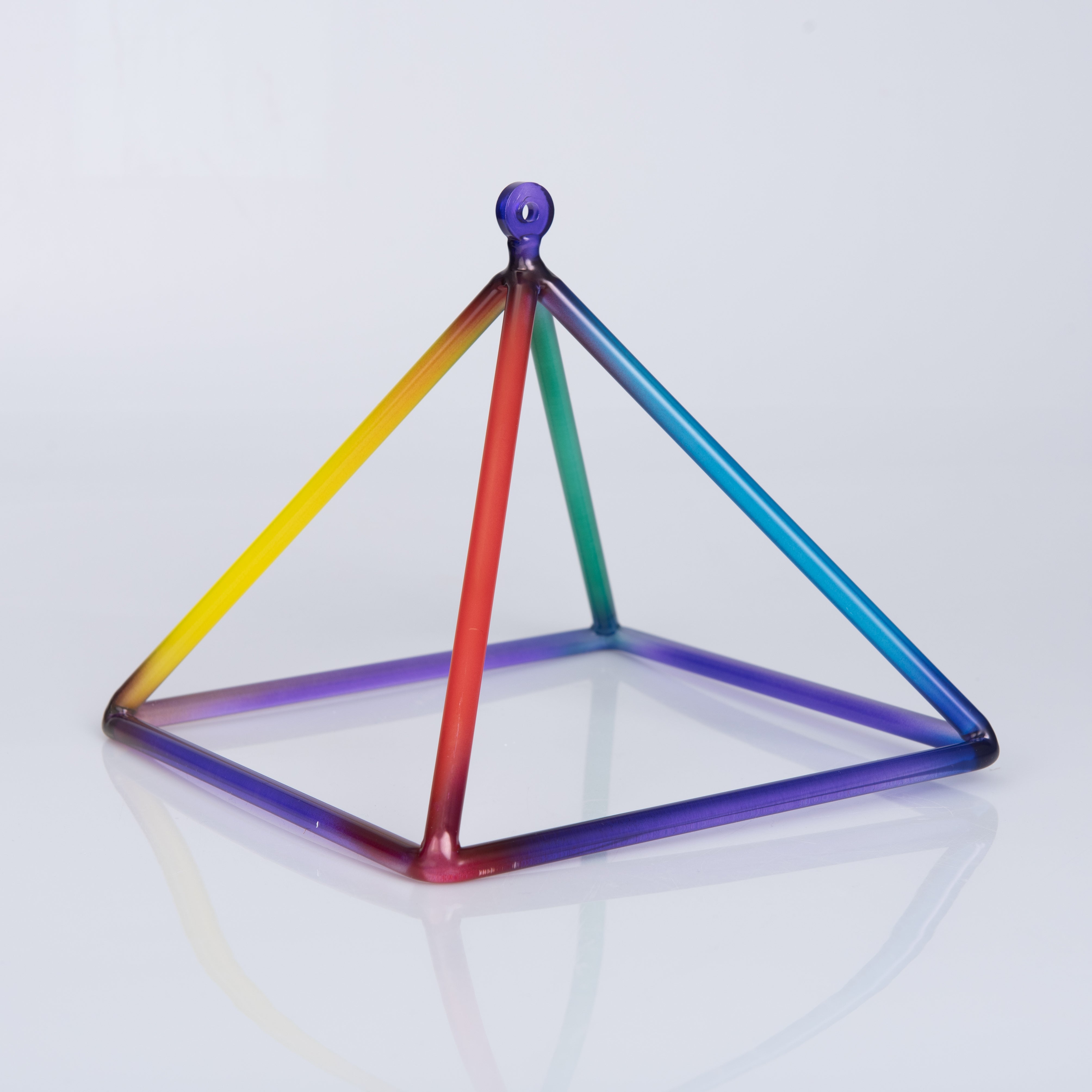 TOPFUND Rainbow Crystal Singing Pyramids - TOPFUND Crystal Singing Bowl