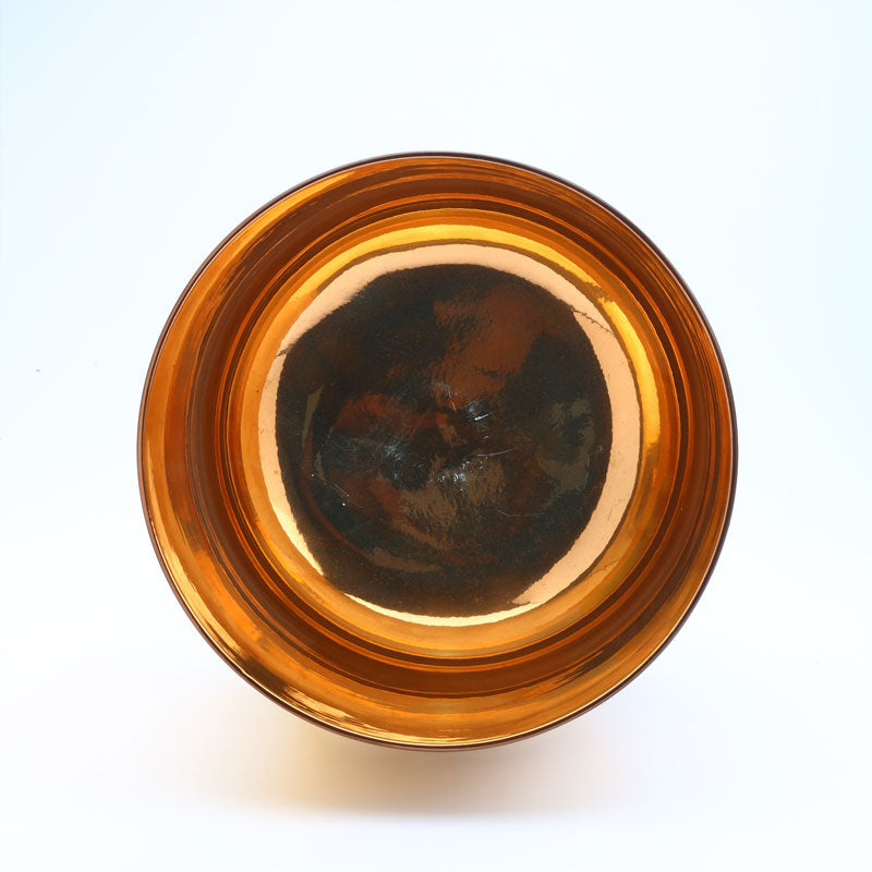50% OFF TOPFUND Perfect Pitch Alchemy Solid 24K Gold Crystal Singing Bowl 7 inch C note with defect - TOPFUND Crystal Singing Bowl