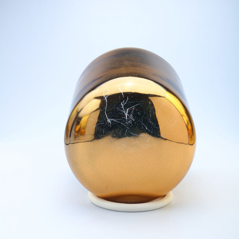 50% OFF TOPFUND Perfect Pitch Alchemy Gold Crystal Singing Bowl with seal engraving 6 inch F# note with defect - TOPFUND Crystal Singing Bowl