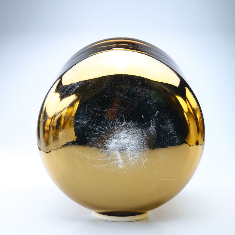 50%OFF TOPFUND Perfect Pitch Alchemy Gold Crystal Singing Bowl 12 inch C note with defect - TOPFUND Crystal Singing Bowl