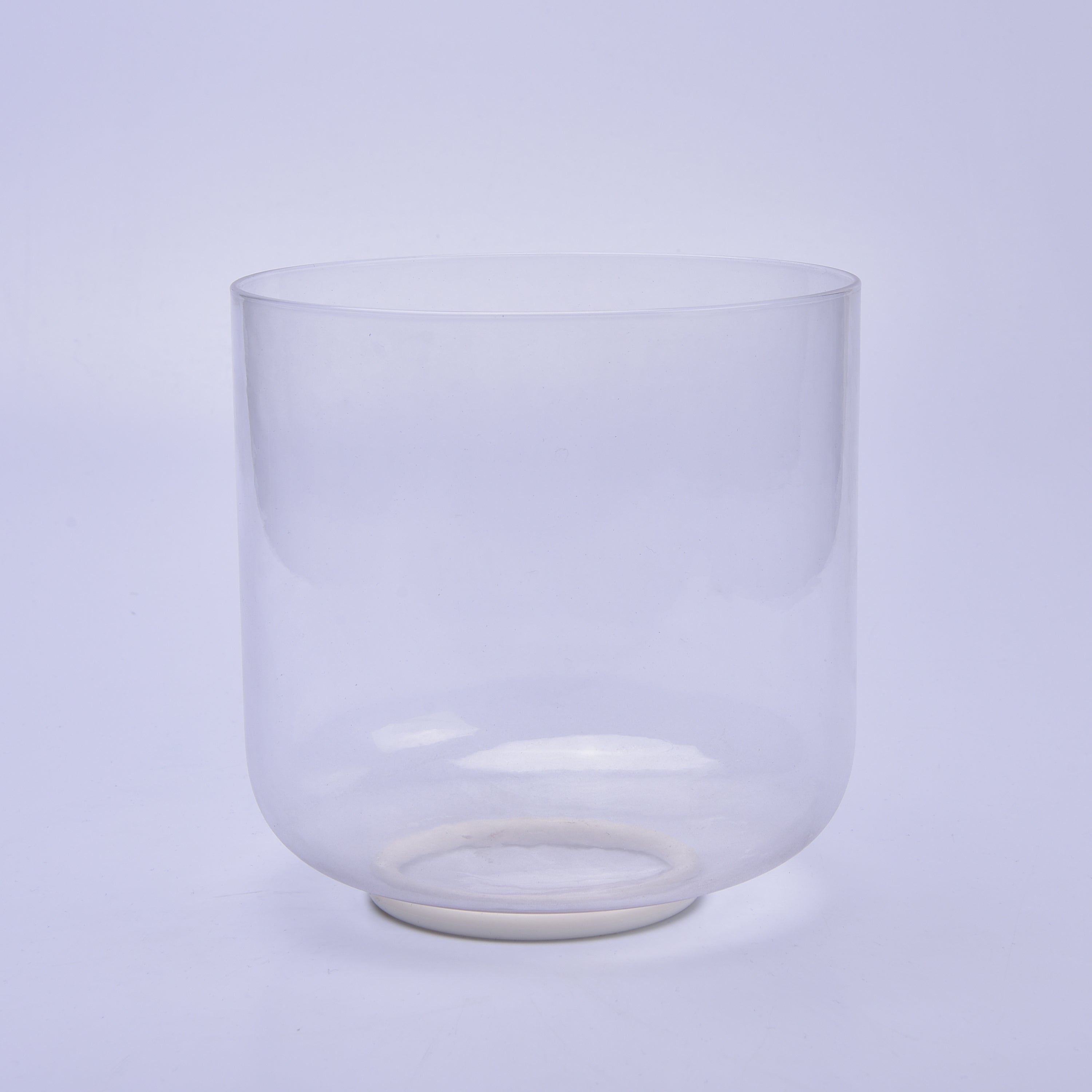 TOPFUND  8 inch Clear Crystal Singing Bowl - TOPFUND Crystal Singing Bowl