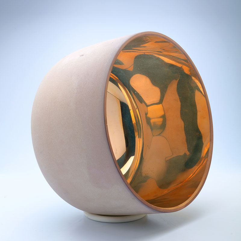 50% OFF TOPFUND Perfect Pitch Alchemy Frosted Gold Crystal Singing Bowl 10 inch G note with defect - TOPFUND Crystal Singing Bowl