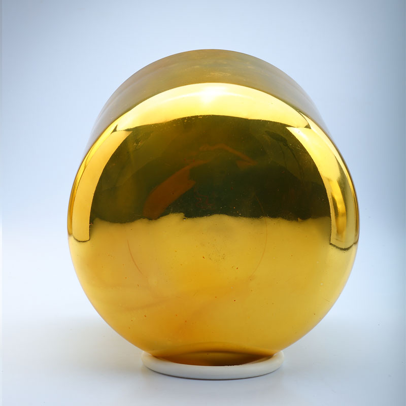 50% OFF TOPFUND Perfect Pitch Alchemy Solid gold Crystal Singing Bowl 8 inch A# note with defect - TOPFUND Crystal Singing Bowl