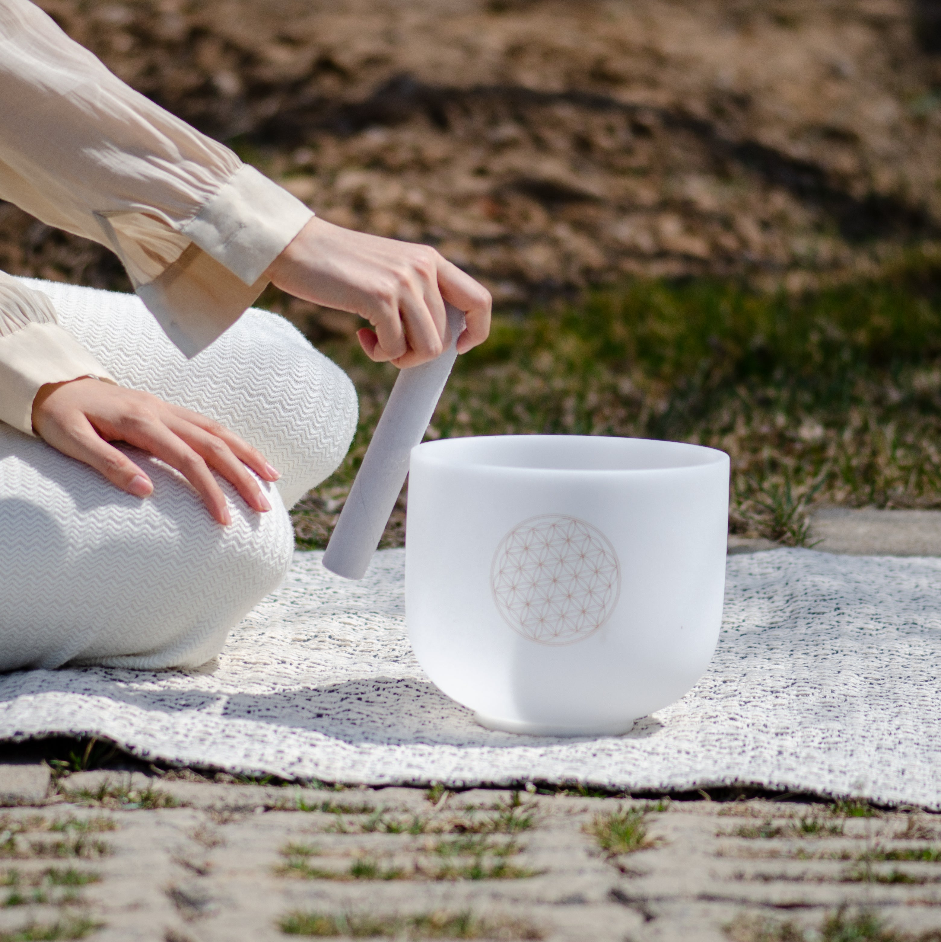 TOPFUND 528 Hz Crystal Singing Bowl - TOPFUND Crystal Singing Bowl