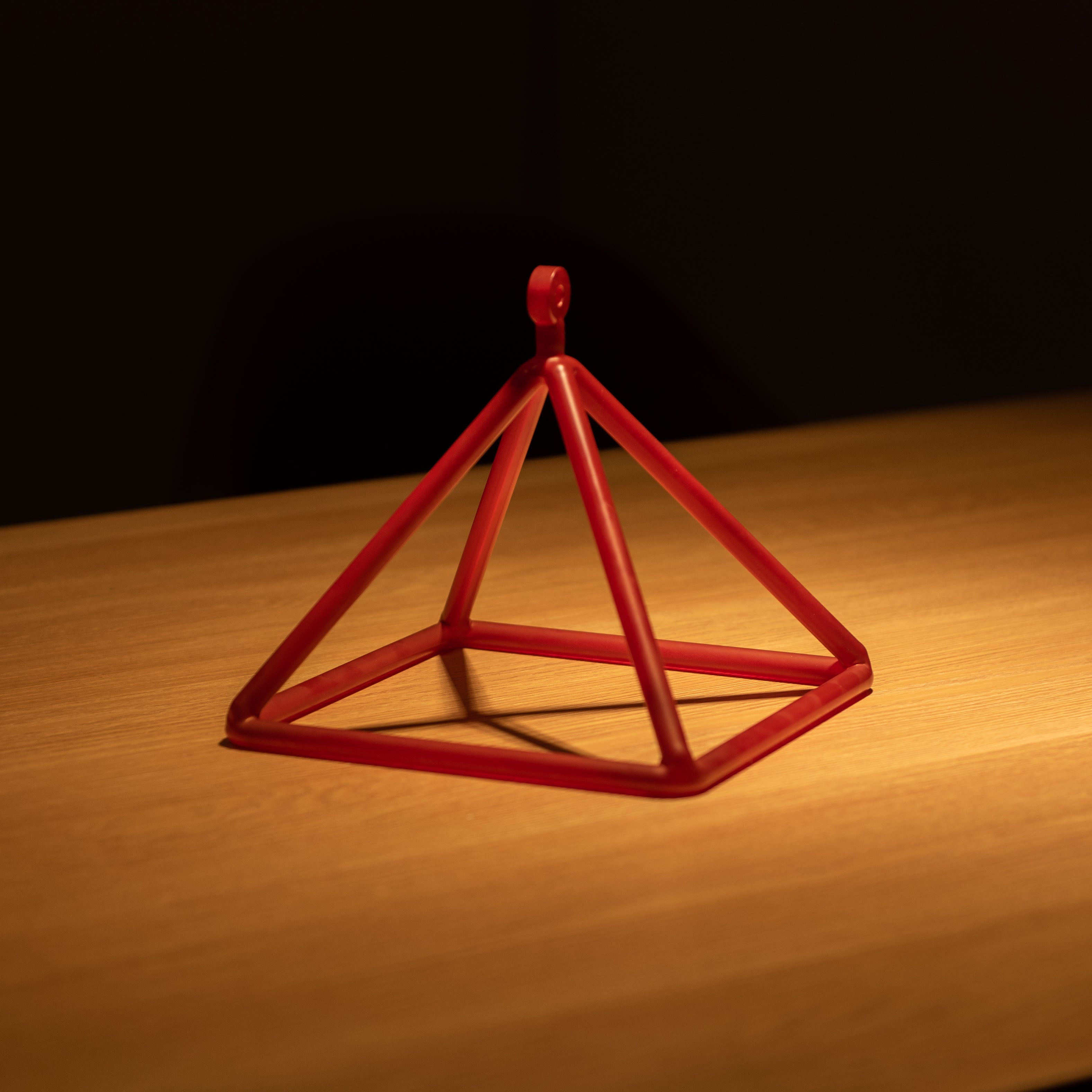 TOPFUND Red Crystal Singing Pyramid - TOPFUND Crystal Singing Bowl