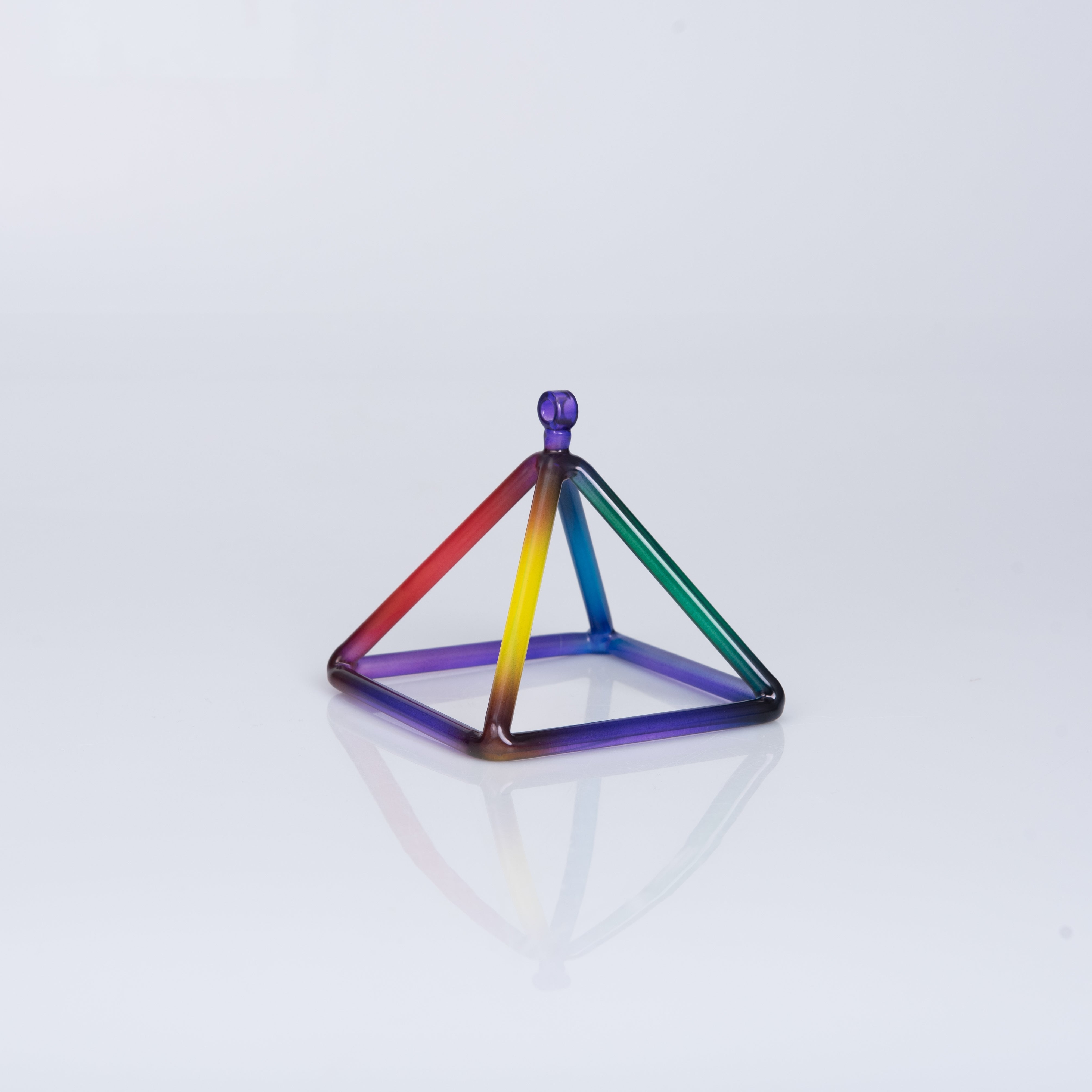 TOPFUND Rainbow Crystal Singing Pyramids - TOPFUND Crystal Singing Bowl