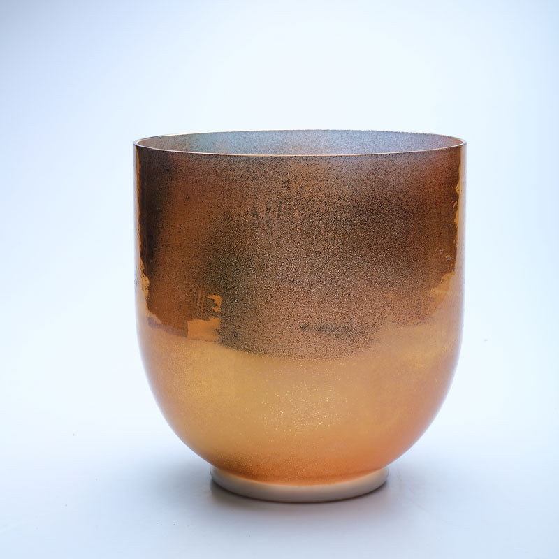 50% OFF TOPFUND Perfect Pitch Alchemy Gold-clear Crystal Singing Bowl 7 inch D# note with defect - TOPFUND Crystal Singing Bowl