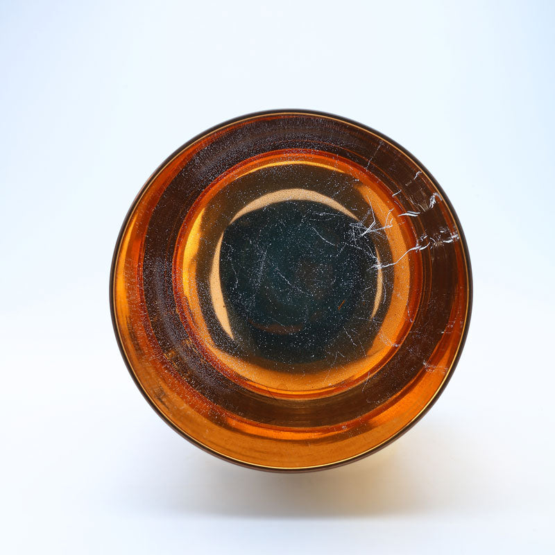 50% OFF TOPFUND Perfect Pitch Alchemy Gold Crystal Singing Bowl with seal engraving 6 inch F# note with defect - TOPFUND Crystal Singing Bowl