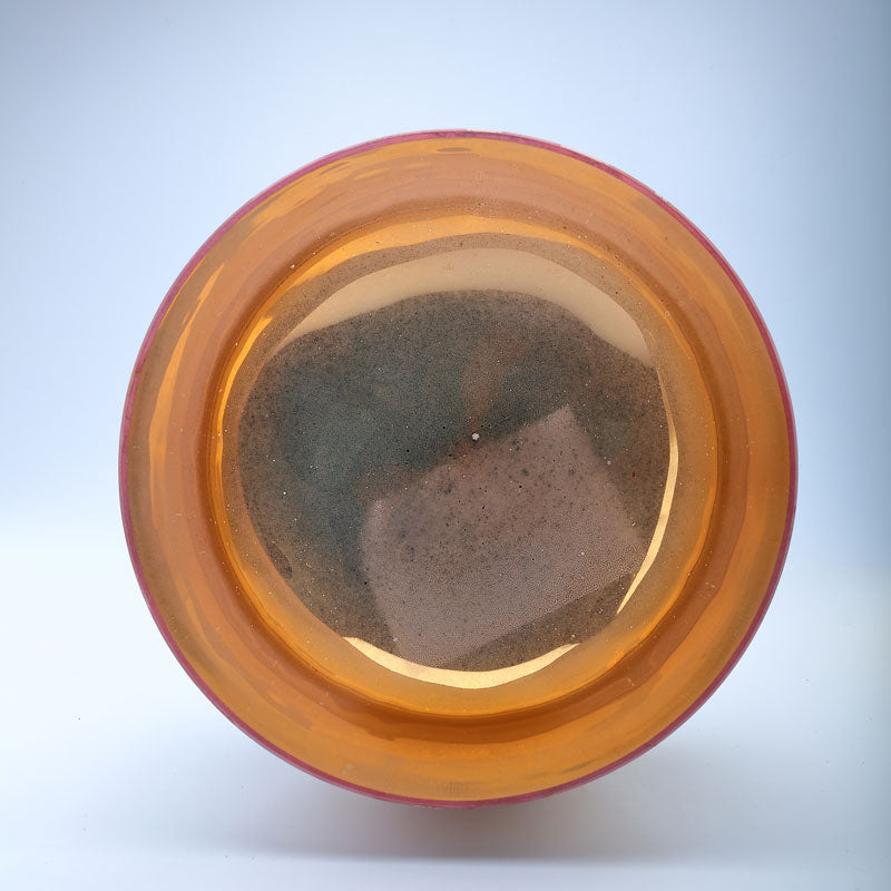 50% OFF TOPFUND Perfect Pitch Alchemy Frosted Gold Crystal Singing Bowl 9 inch F note with defect - TOPFUND Crystal Singing Bowl