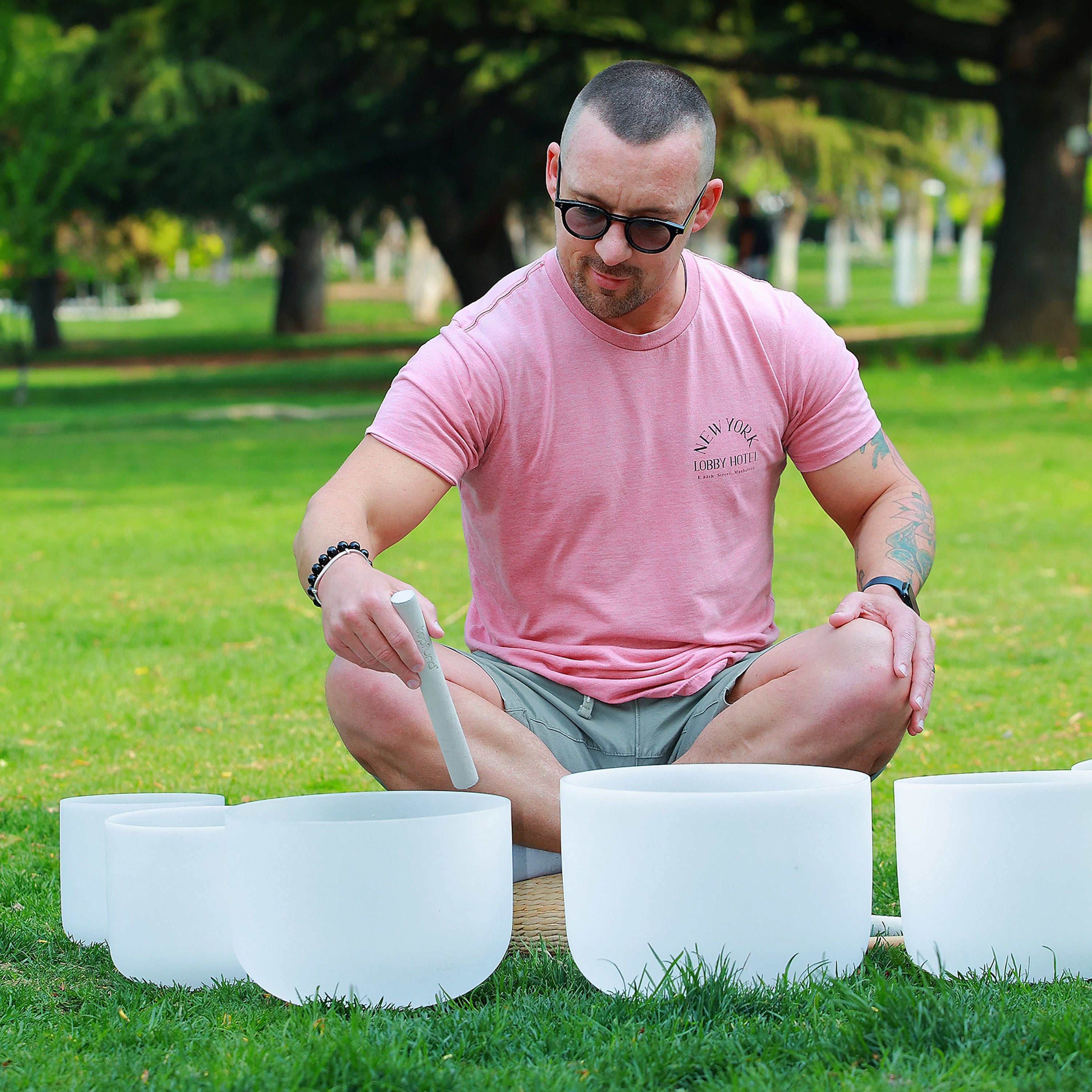6-12" Chakra Set of 7 Crystal Singing Bowls—General - TOPFUND Crystal Singing Bowl