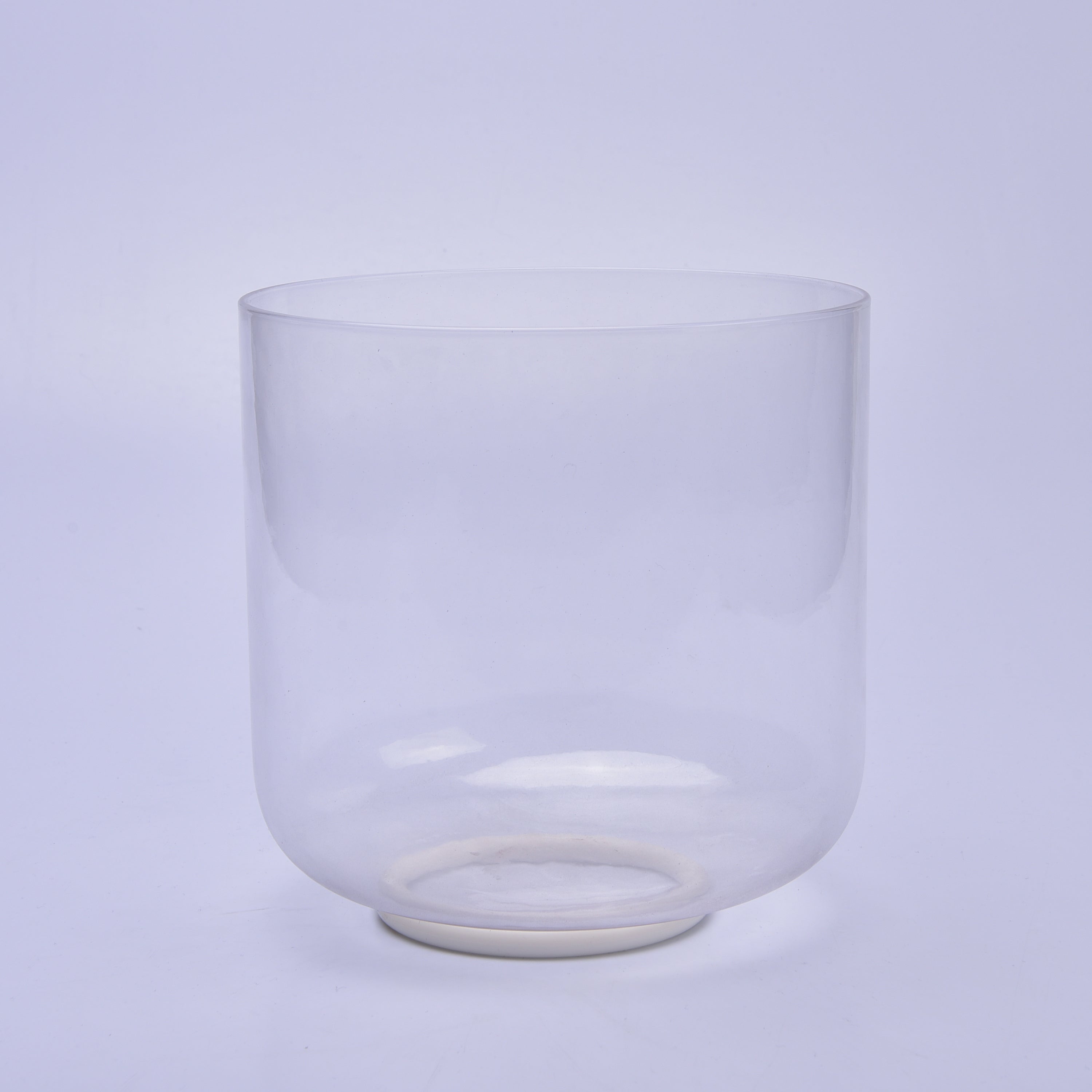 TOPFUND  8 inch Clear Crystal Singing Bowl - TOPFUND Crystal Singing Bowl