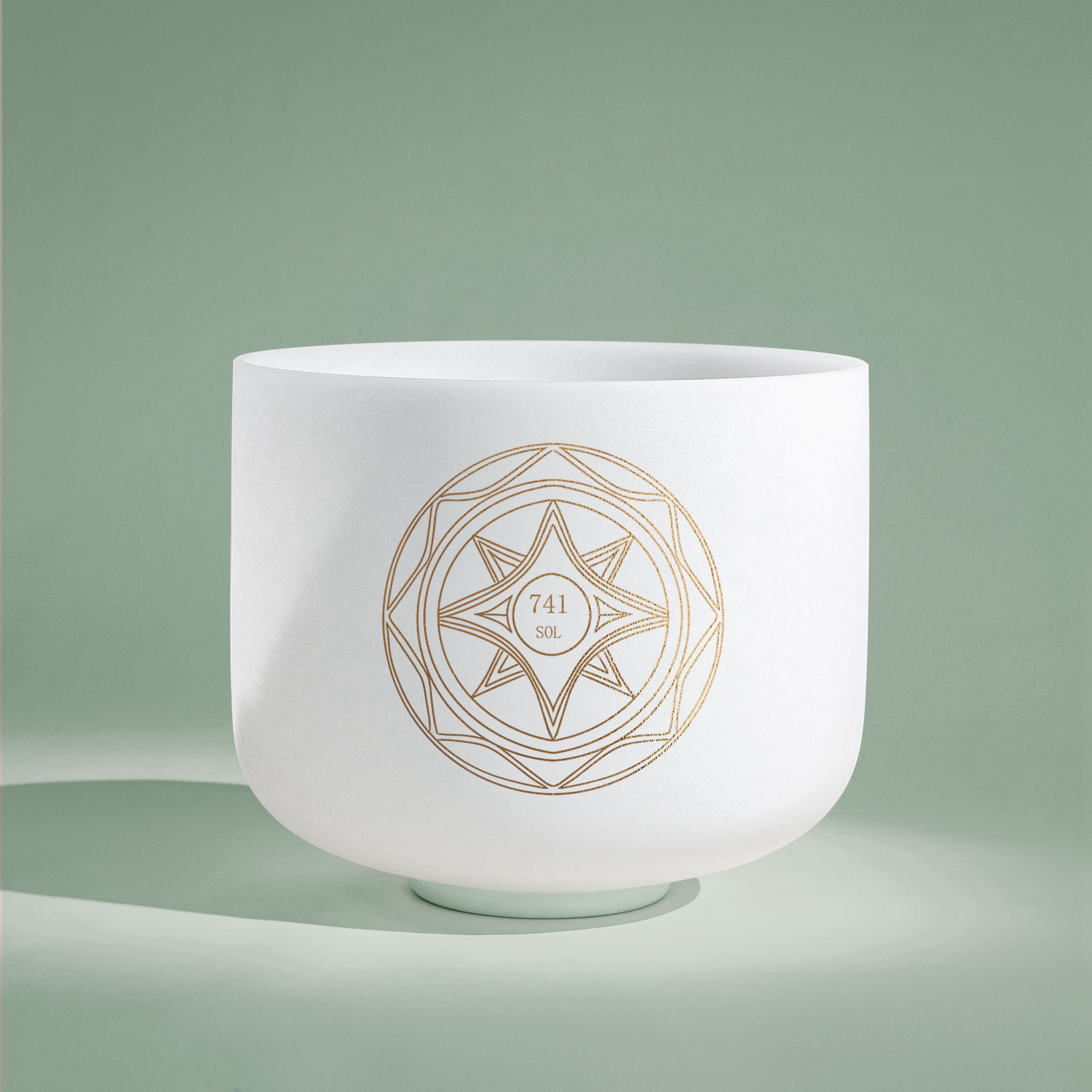 TOPFUND 741 Hz Solfeggio 10 Inch  Crystal Singing Bowl - TOPFUND Crystal Singing Bowl