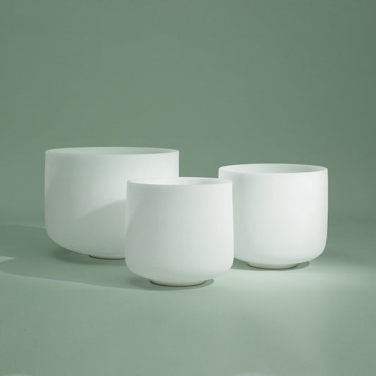 TOPFUND 8-11 inch Set of 3 Crystal Singing Bowls (11"C+9"E+8"G) - TOPFUND Crystal Singing Bowl