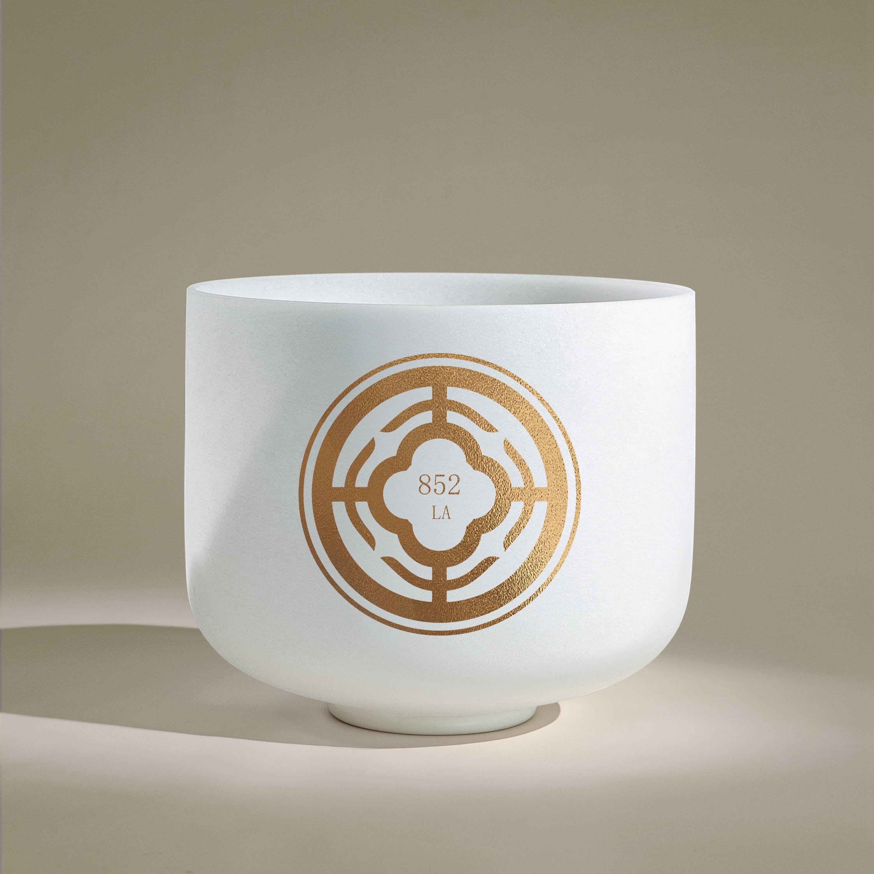 TOPFUND 852 Hz Solfeggio 10 Inch Crystal Singing Bowl - TOPFUND Crystal Singing Bowl